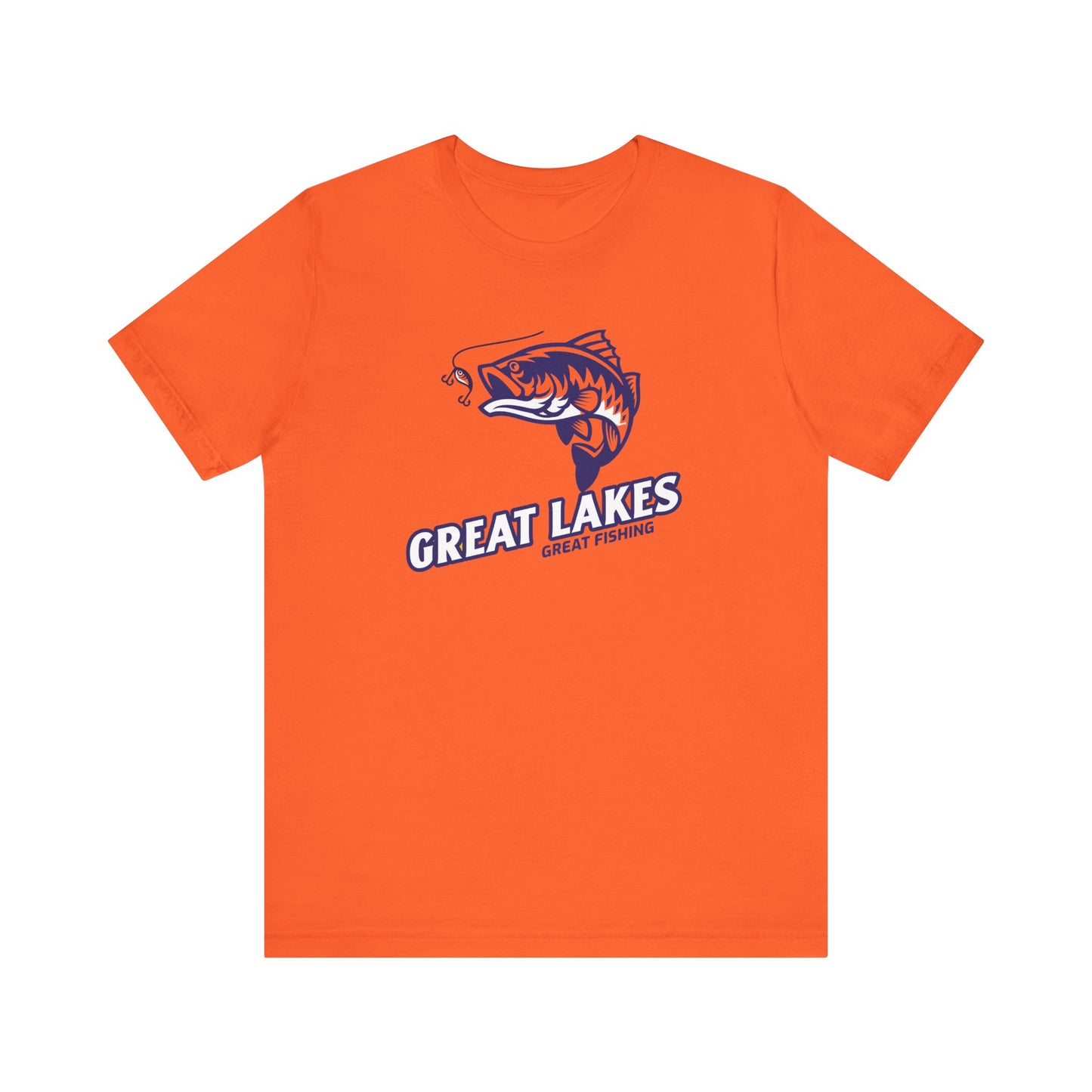 Great Lakes Fishing T-shirt, Fishing Enthusiast Shirt, Great Fishing Shirt.