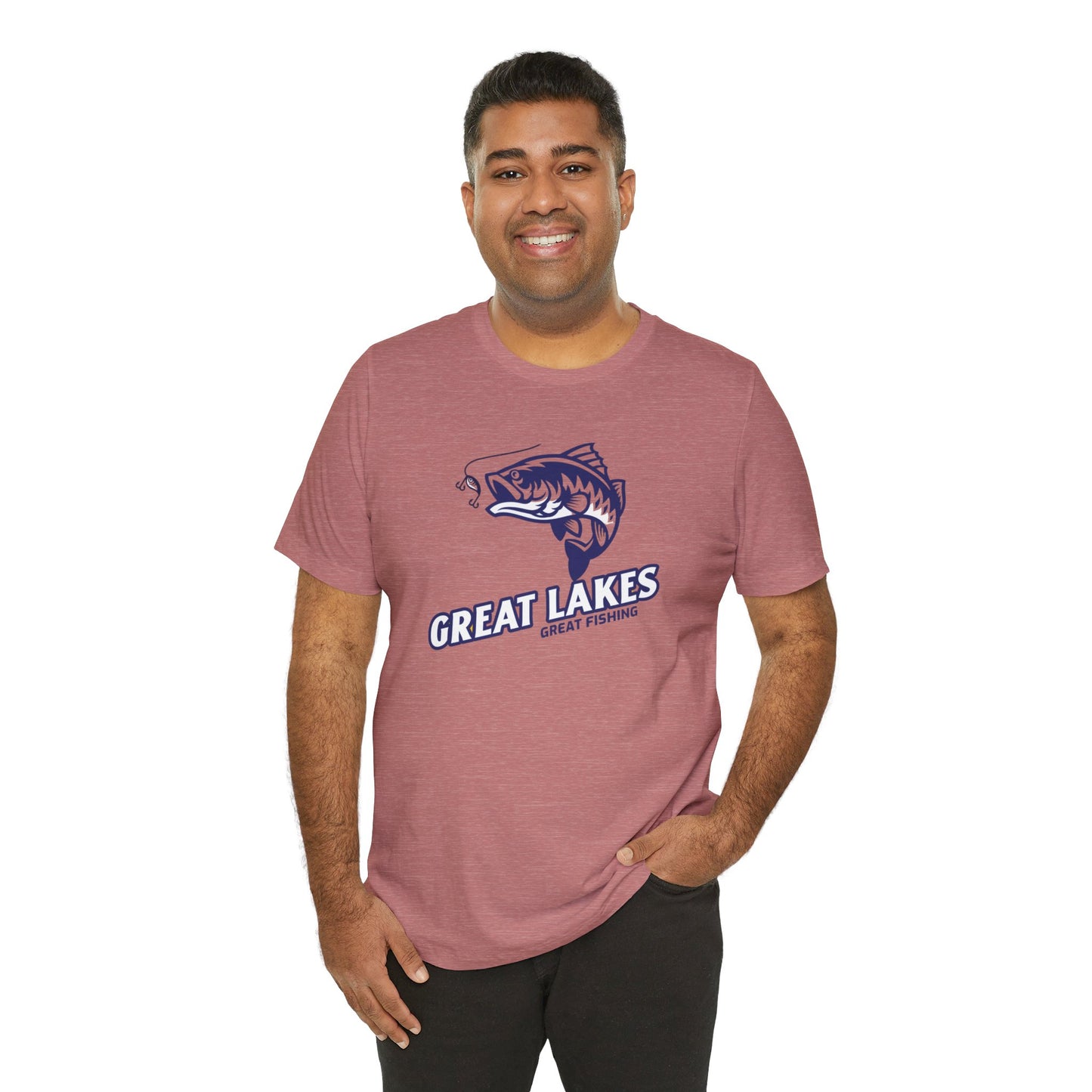 Great Lakes Fishing T-shirt, Fishing Enthusiast Shirt, Great Fishing Shirt.