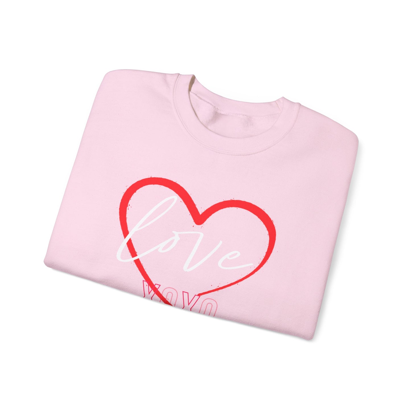 Valentine's Day Sweatshirt Cozy Love Heart Sweatshirt Love You Valentine's Day Gift