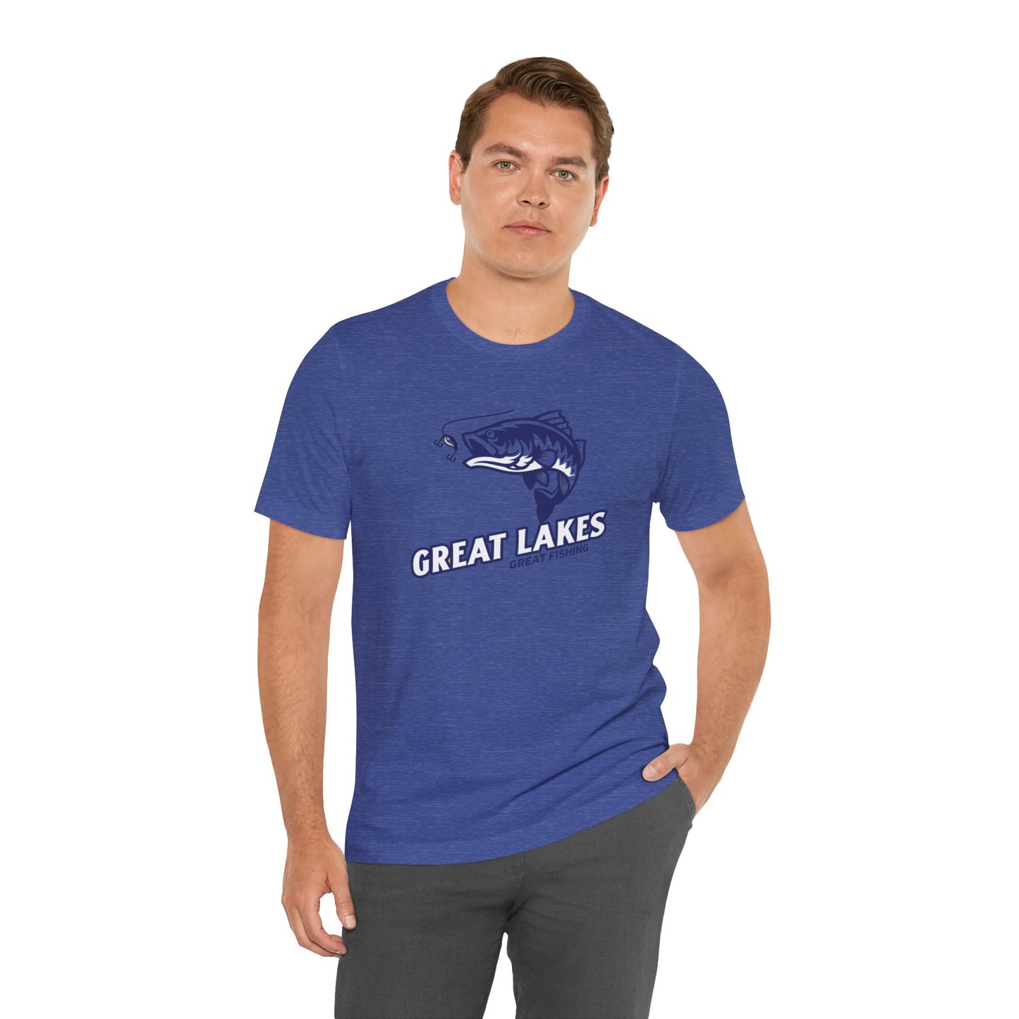 Great Lakes Fishing T-shirt, Fishing Enthusiast Shirt, Great Fishing Shirt.