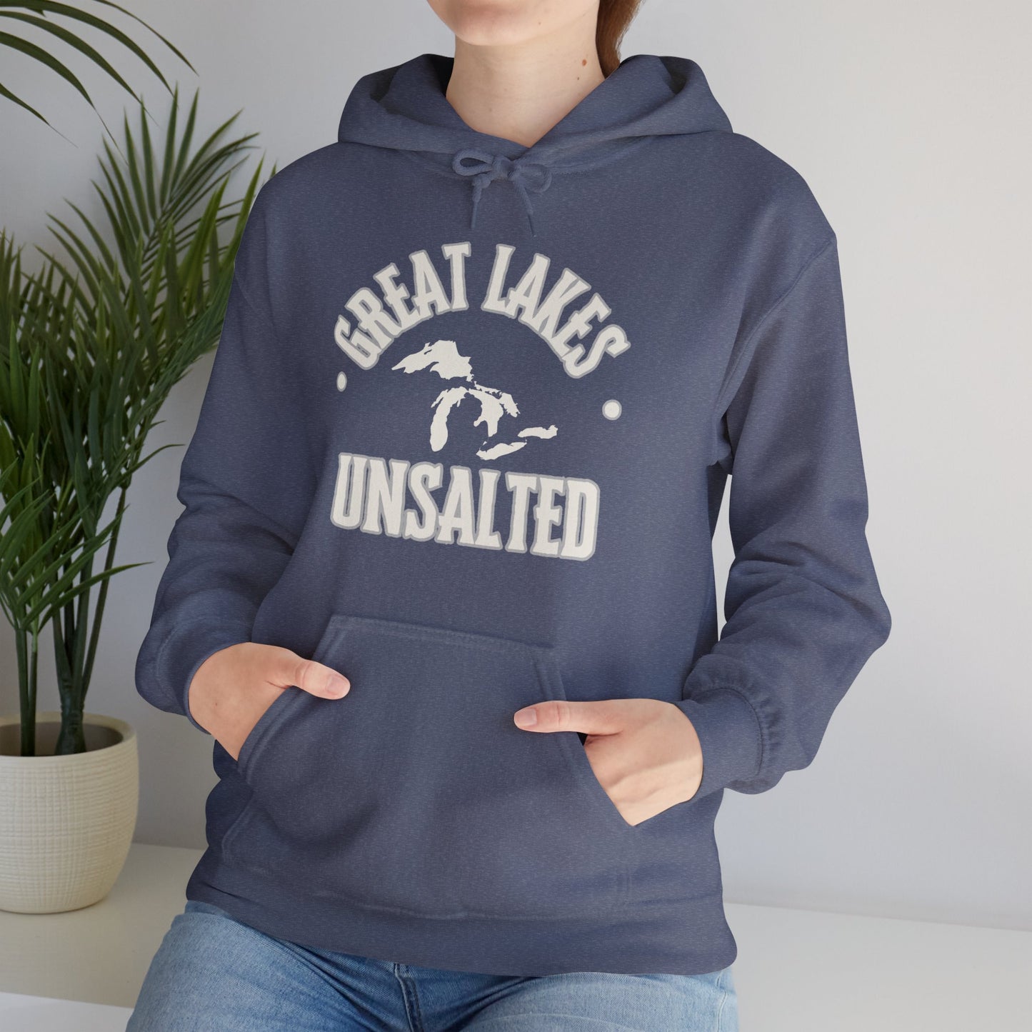 Great Lakes Unsalted Hoodie, Great Lakes Sweatshirt, Boating Hoodie, Camping Hoodie, Beach Hoodie, Gift For Anyone