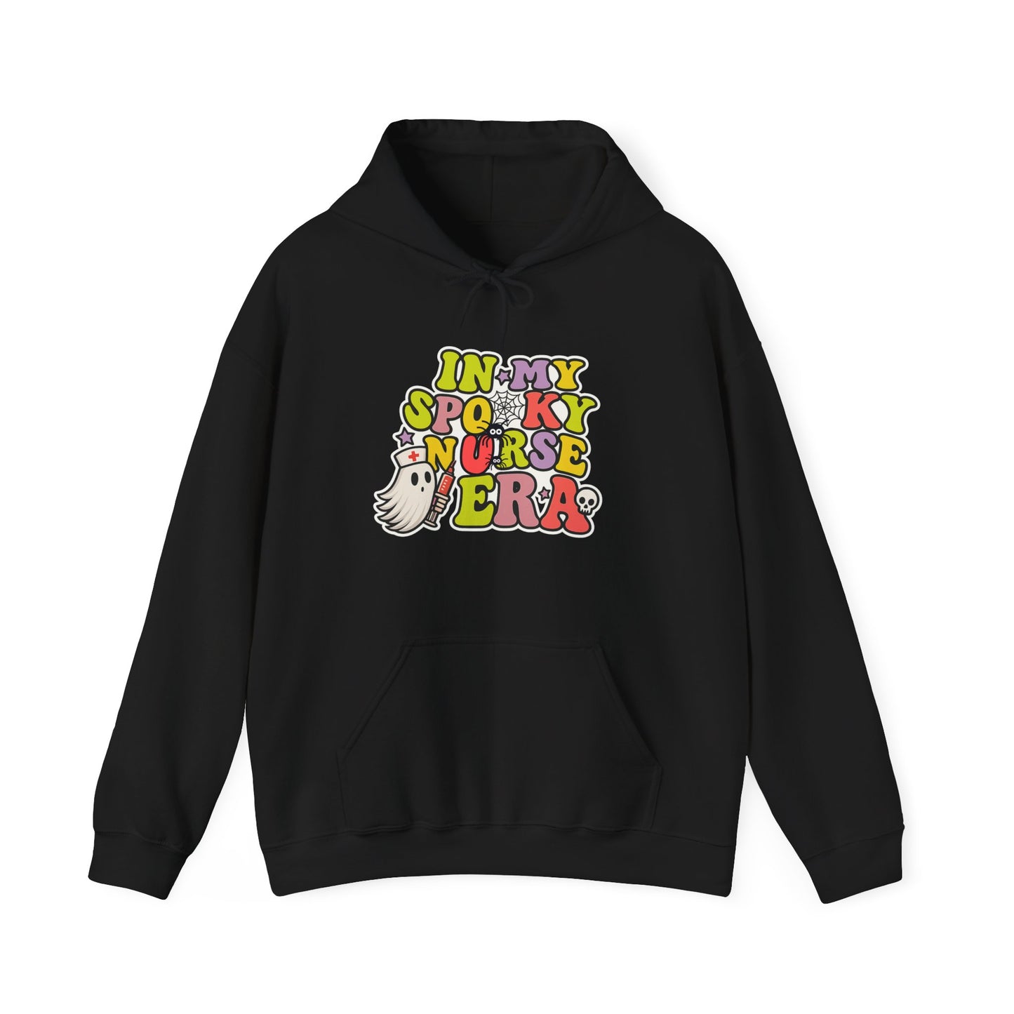 *Spooky Nurse Hoodie, Funny Halloween Sweatshirt, Gift for Nurses, Unisex Fall Apparel, Cozy Halloween Wear