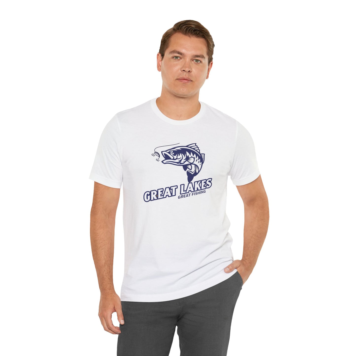 Great Lakes Fishing T-shirt, Fishing Enthusiast Shirt, Great Fishing Shirt.