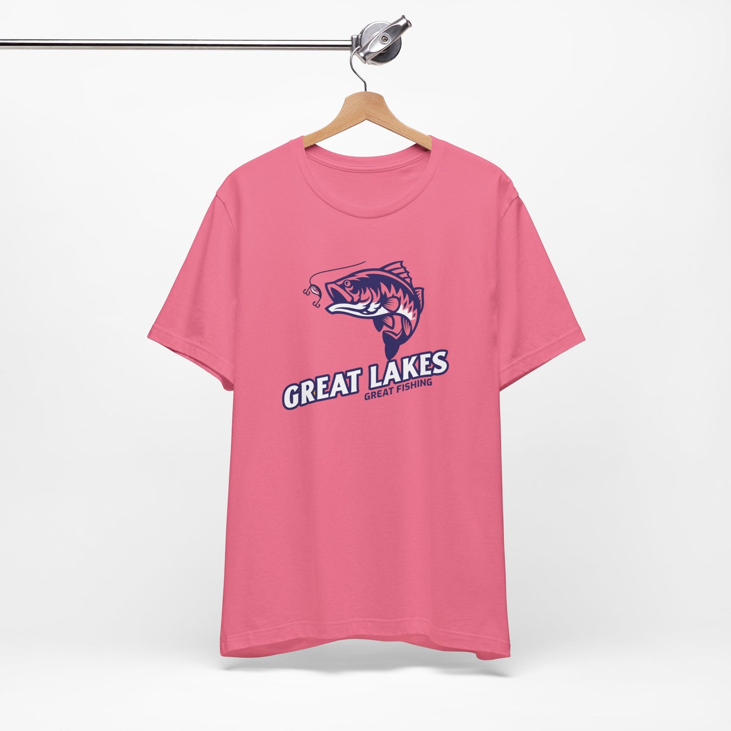 Great Lakes Fishing T-shirt, Fishing Enthusiast Shirt, Great Fishing Shirt.