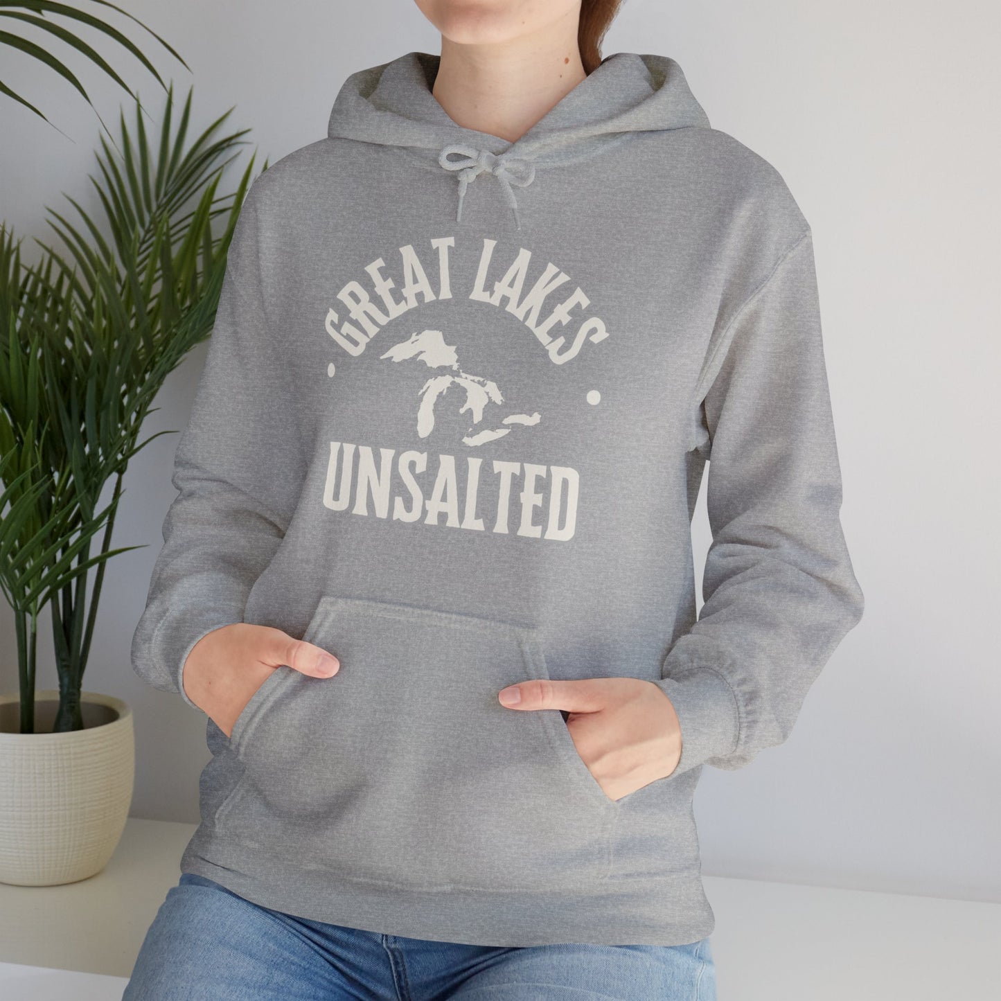 Great Lakes Unsalted Hoodie, Great Lakes Sweatshirt, Boating Hoodie, Camping Hoodie, Beach Hoodie, Gift For Anyone