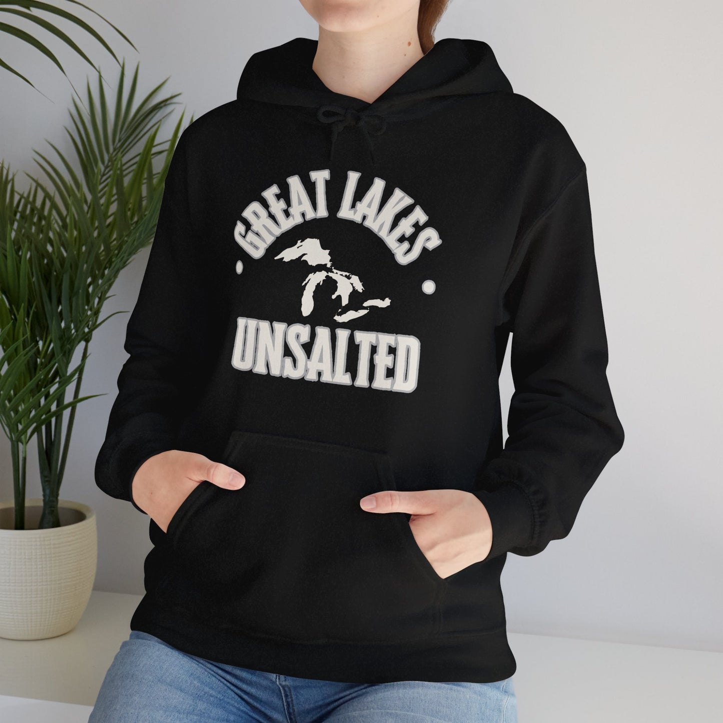 Great Lakes Unsalted Hoodie, Great Lakes Sweatshirt, Boating Hoodie, Camping Hoodie, Beach Hoodie, Gift For Anyone