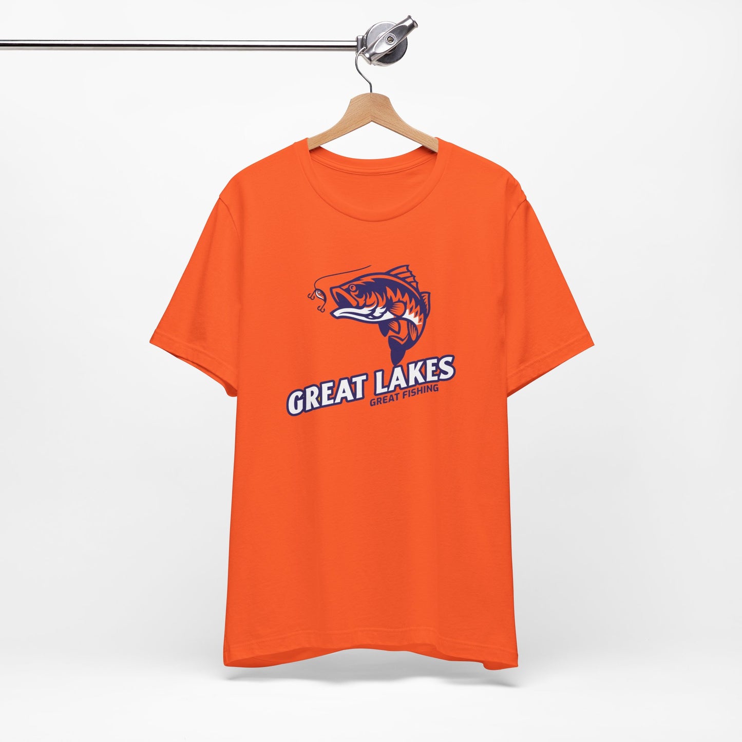 Great Lakes Fishing T-shirt, Fishing Enthusiast Shirt, Great Fishing Shirt.
