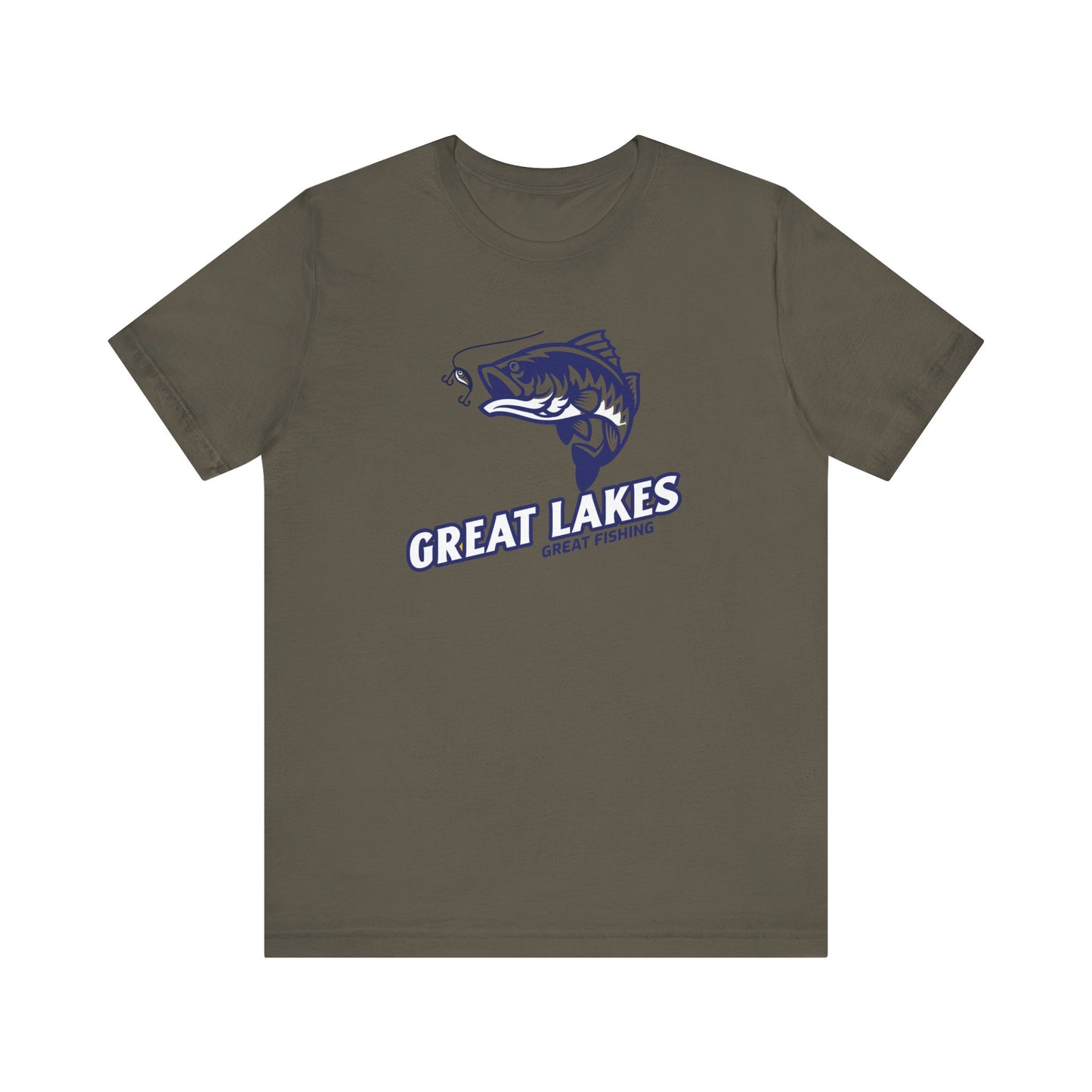 Great Lakes Fishing T-shirt, Fishing Enthusiast Shirt, Great Fishing Shirt.
