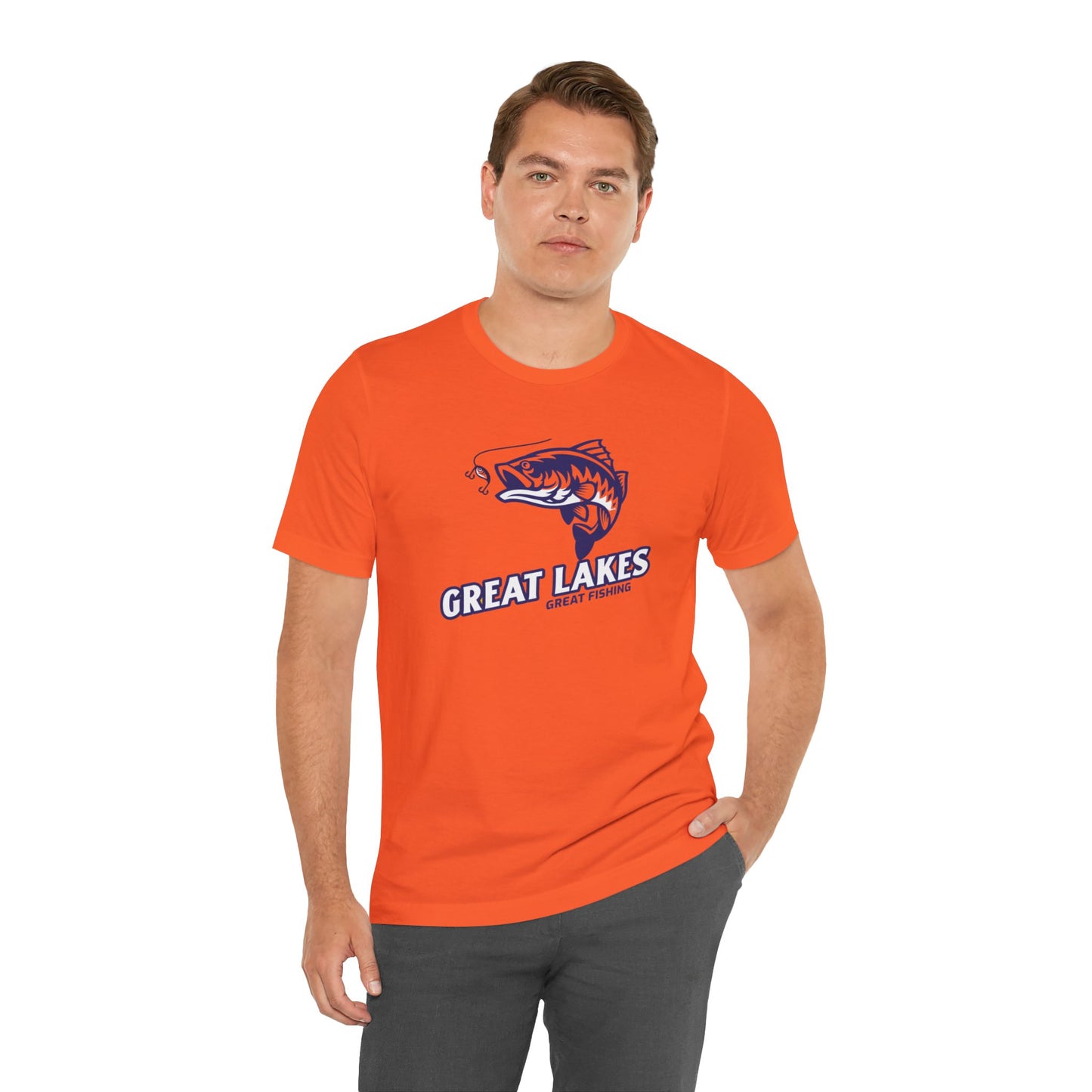 Great Lakes Fishing T-shirt, Fishing Enthusiast Shirt, Great Fishing Shirt.
