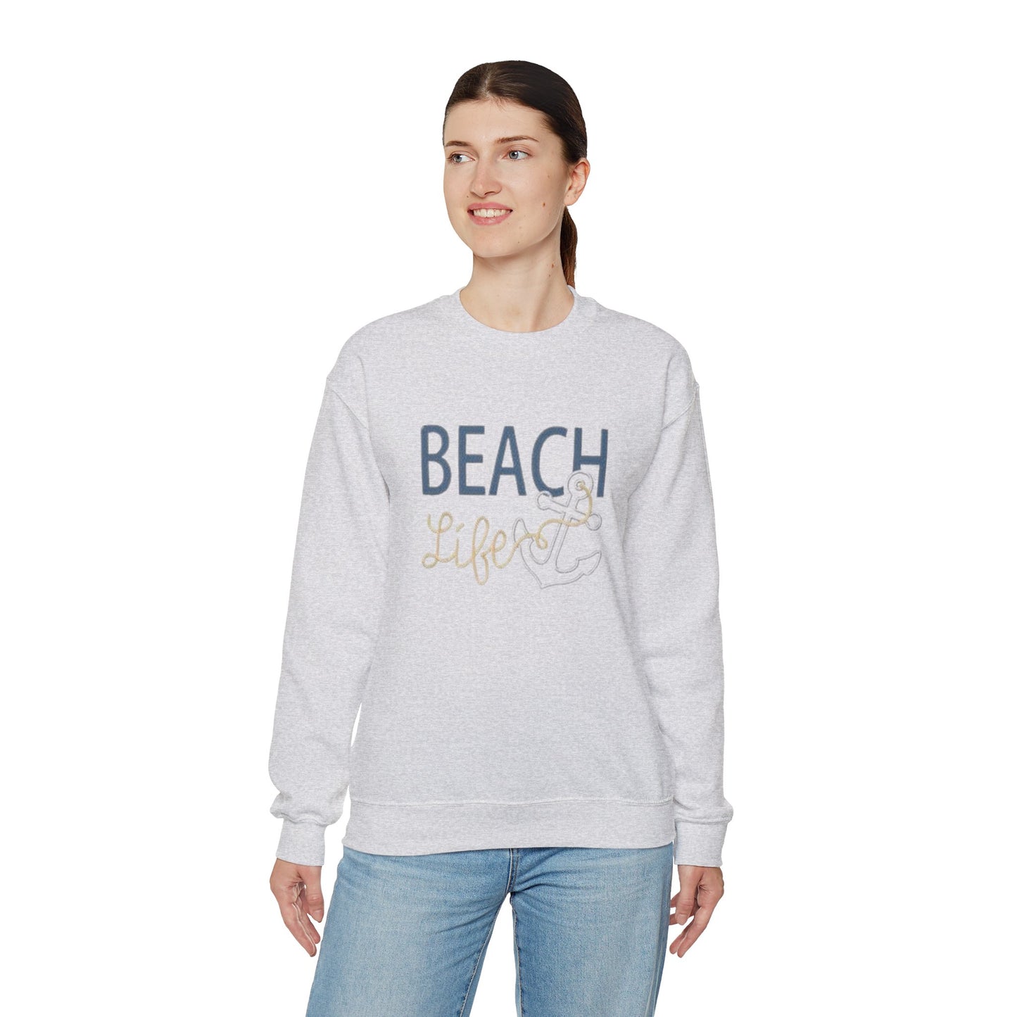 Beach Life Crewneck Sweatshirt, Nautical Sweatshirt, Boating Sweatshirt, Beach Sweatshirt, Unisex Sweatshirt
