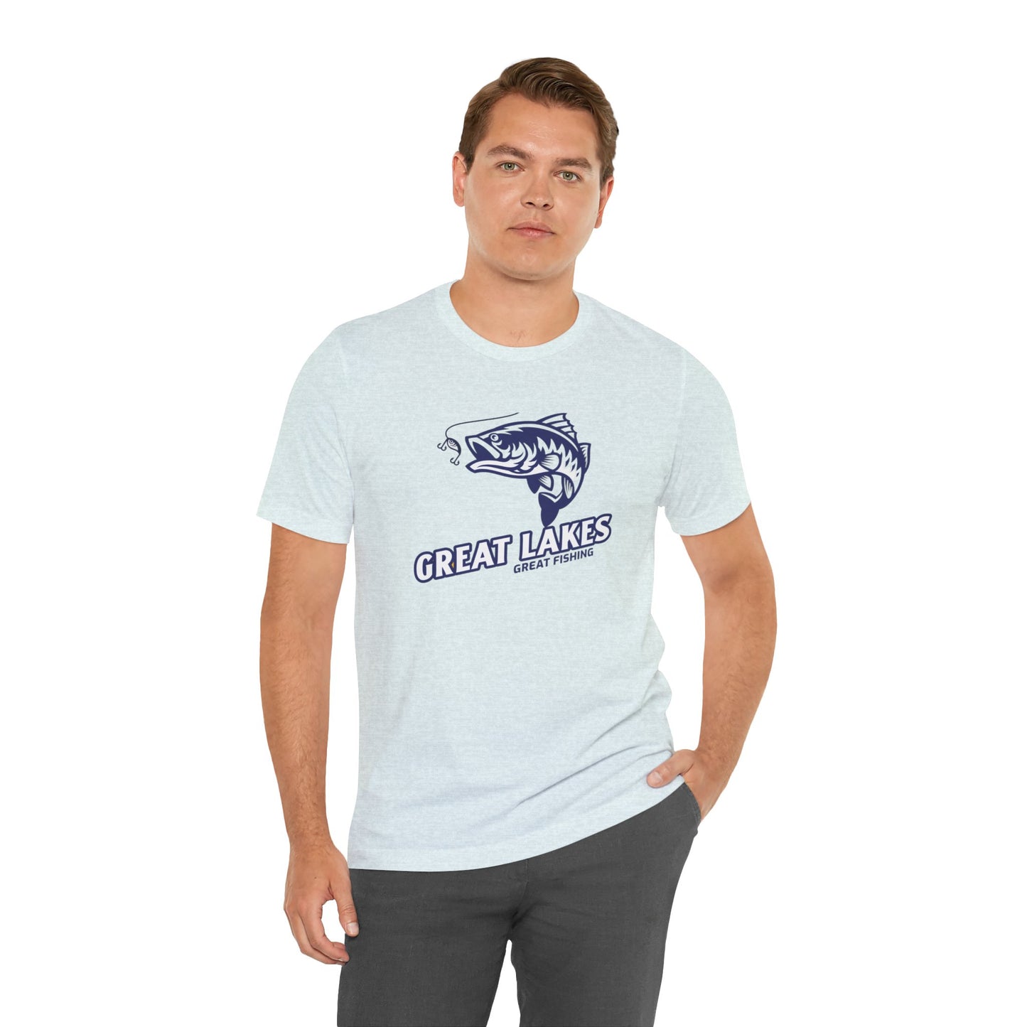 Great Lakes Fishing T-shirt, Fishing Enthusiast Shirt, Great Fishing Shirt.