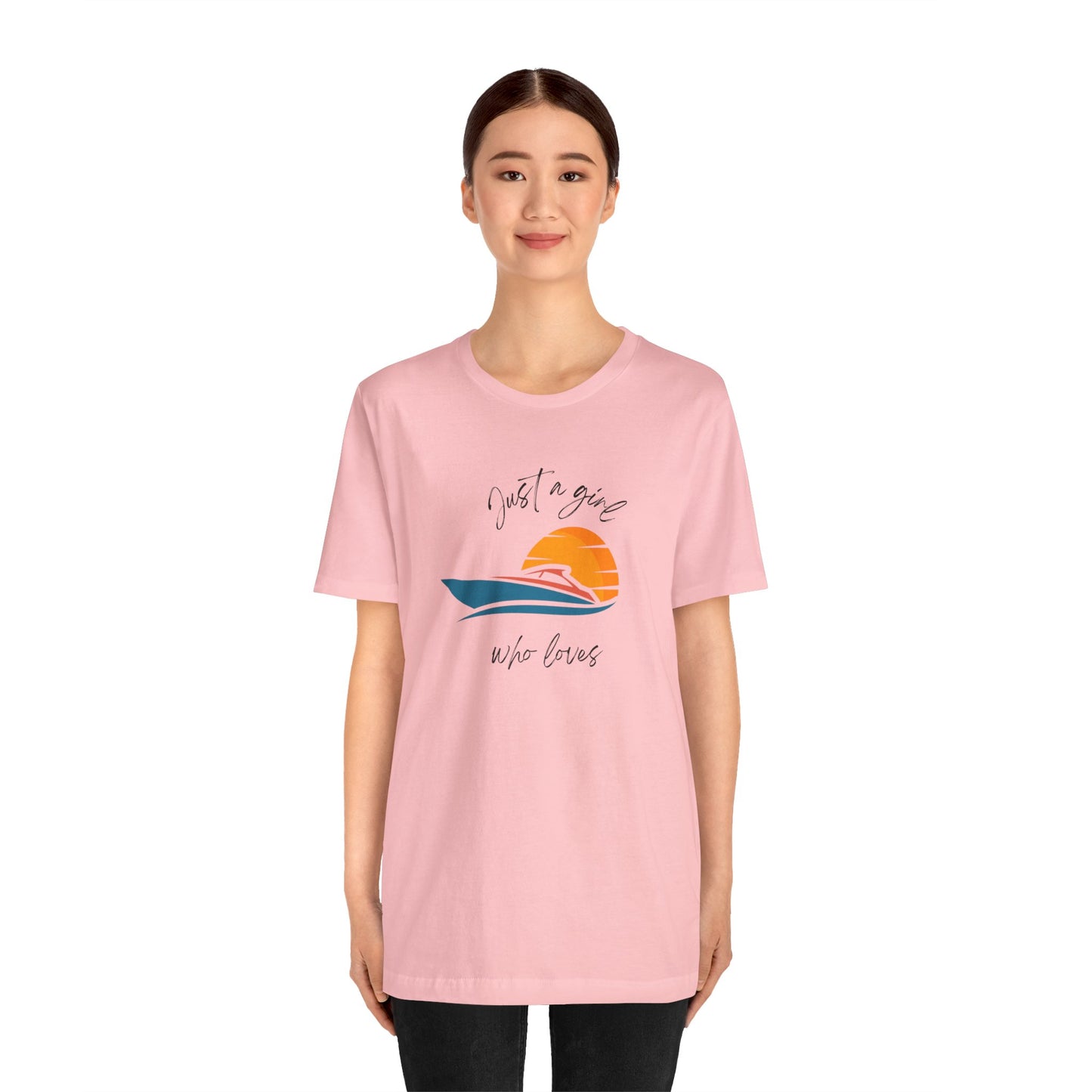 Just A Girl Who Loves Boating, Unisex T-shirt