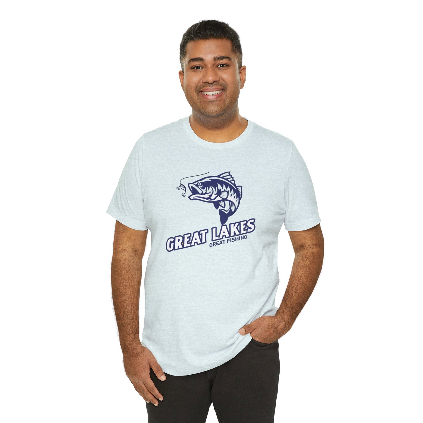 Great Lakes Fishing T-shirt, Fishing Enthusiast Shirt, Great Fishing Shirt.