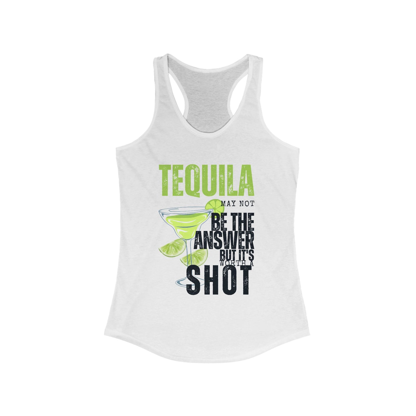 *Tequila Lovers Racerback Tank - Funny Women's Summer Shirt, Beachwear, Party Top, Gift for Cocktail Enthusiasts, Vacation Apparel