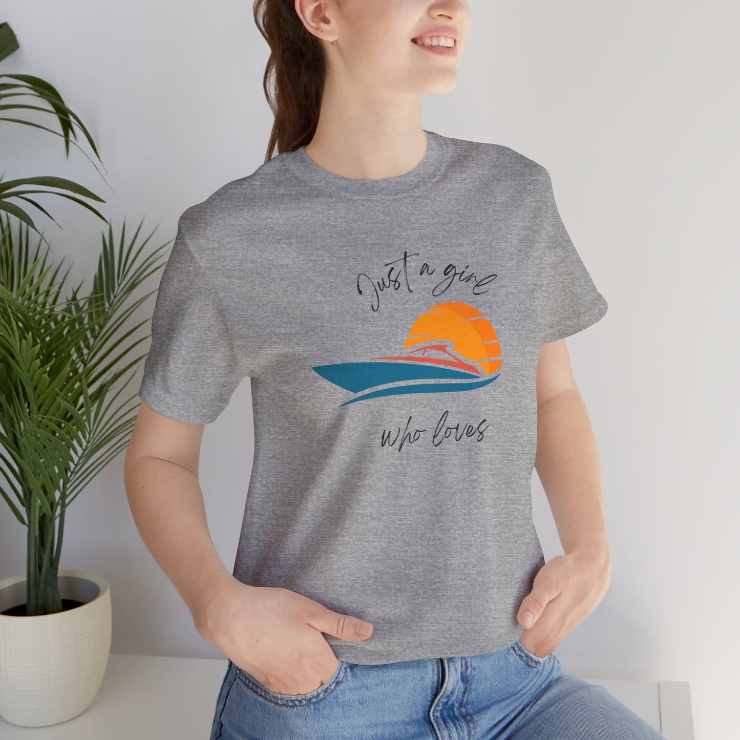 Just A Girl Who Loves Boating, Unisex T-shirt