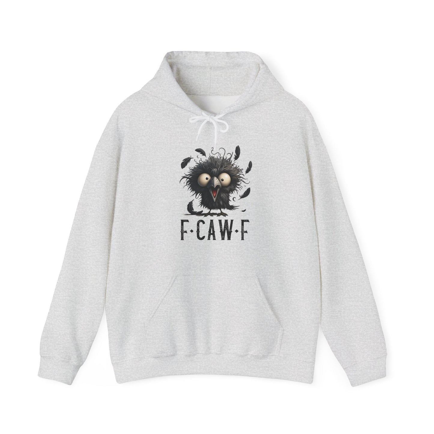 *F-Caw-F Funny Animal Hooded Sweatshirt, Cozy Sweatshirt, Unisex Hoodie, Gift for Animal Lovers, Casual Wear, Halloween Apparel