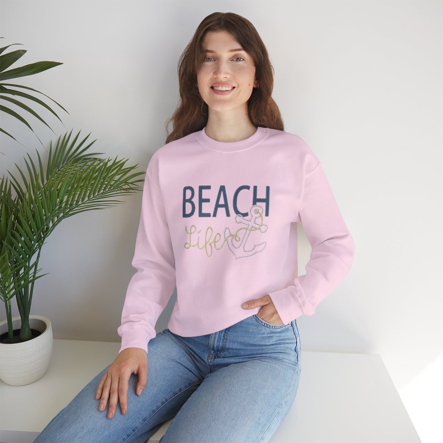 Beach Life Crewneck Sweatshirt, Nautical Sweatshirt, Boating Sweatshirt, Beach Sweatshirt, Unisex Sweatshirt