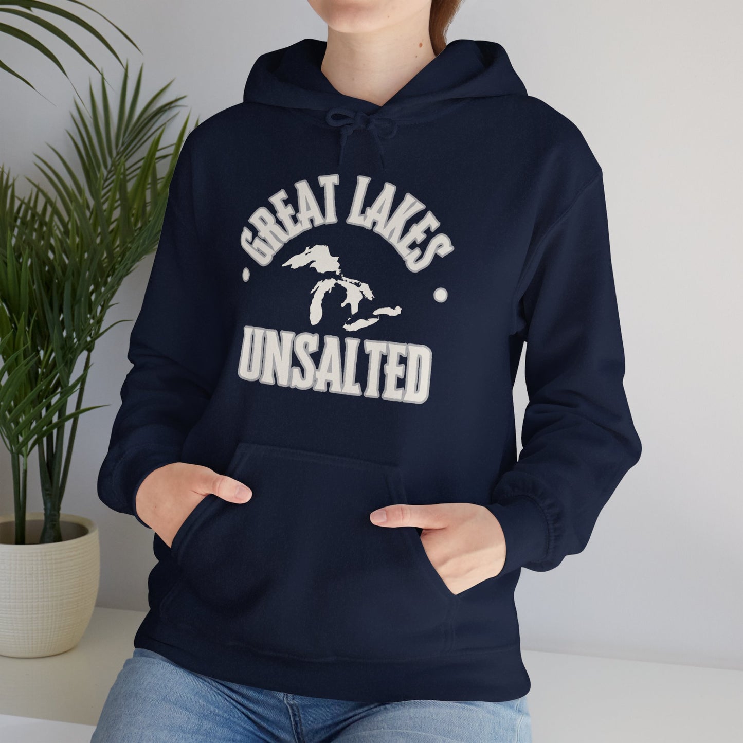 Great Lakes Unsalted Hoodie, Great Lakes Sweatshirt, Boating Hoodie, Camping Hoodie, Beach Hoodie, Gift For Anyone