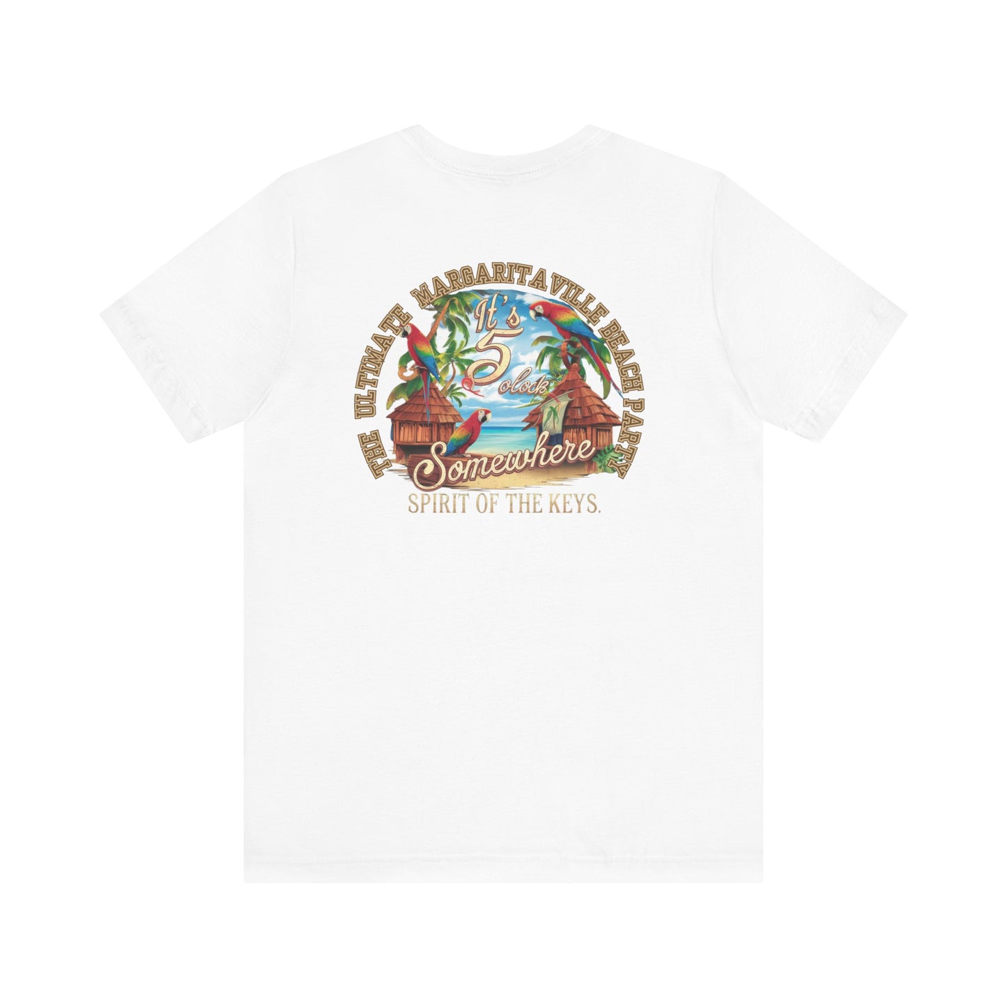 Margaritaville T-shirt The Ultimate Beach Party Design on Back