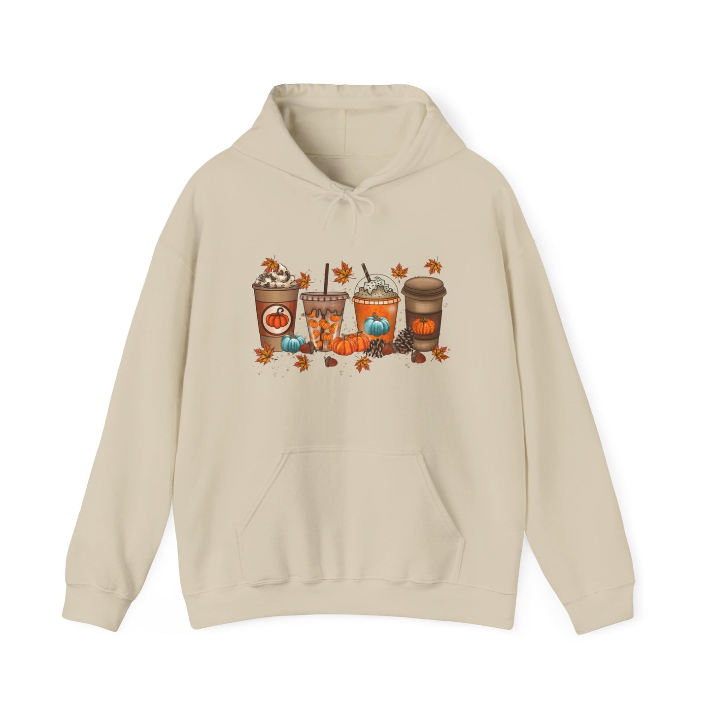 *Cozy Fall Vibes Hoodie, Autumn Sweatshirt, Pumpkin Spice Lover Gift, Unisex Hooded Sweatshirt, Seasonal Fashion, Warm Layering