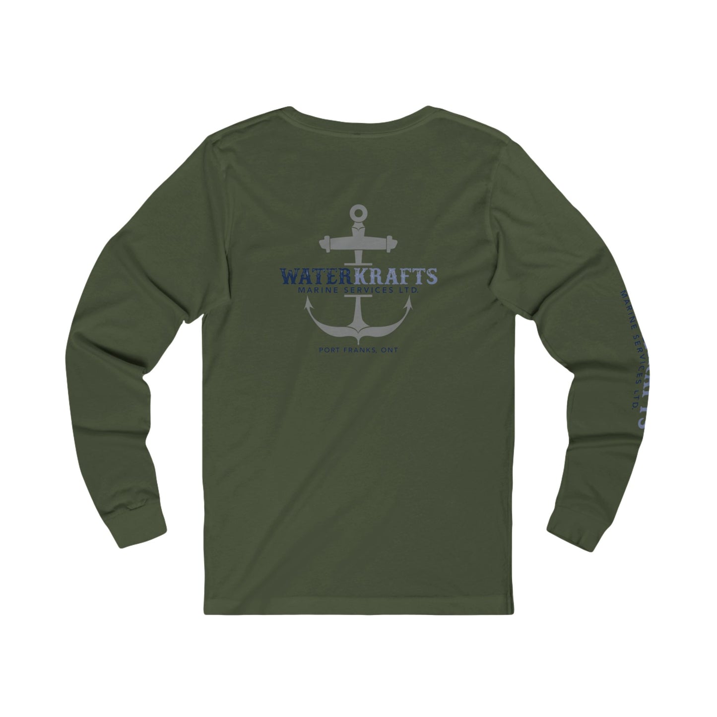 Waterkraft Marine Long Sleeve Tee With Design on Back