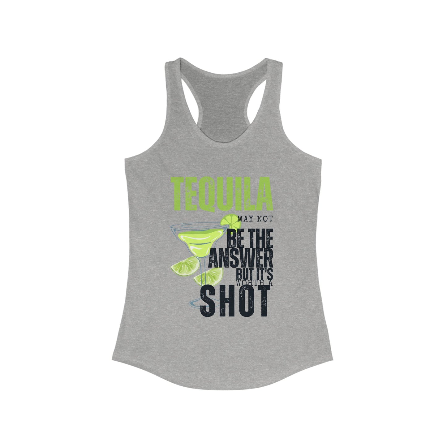 *Tequila Lovers Racerback Tank - Funny Women's Summer Shirt, Beachwear, Party Top, Gift for Cocktail Enthusiasts, Vacation Apparel