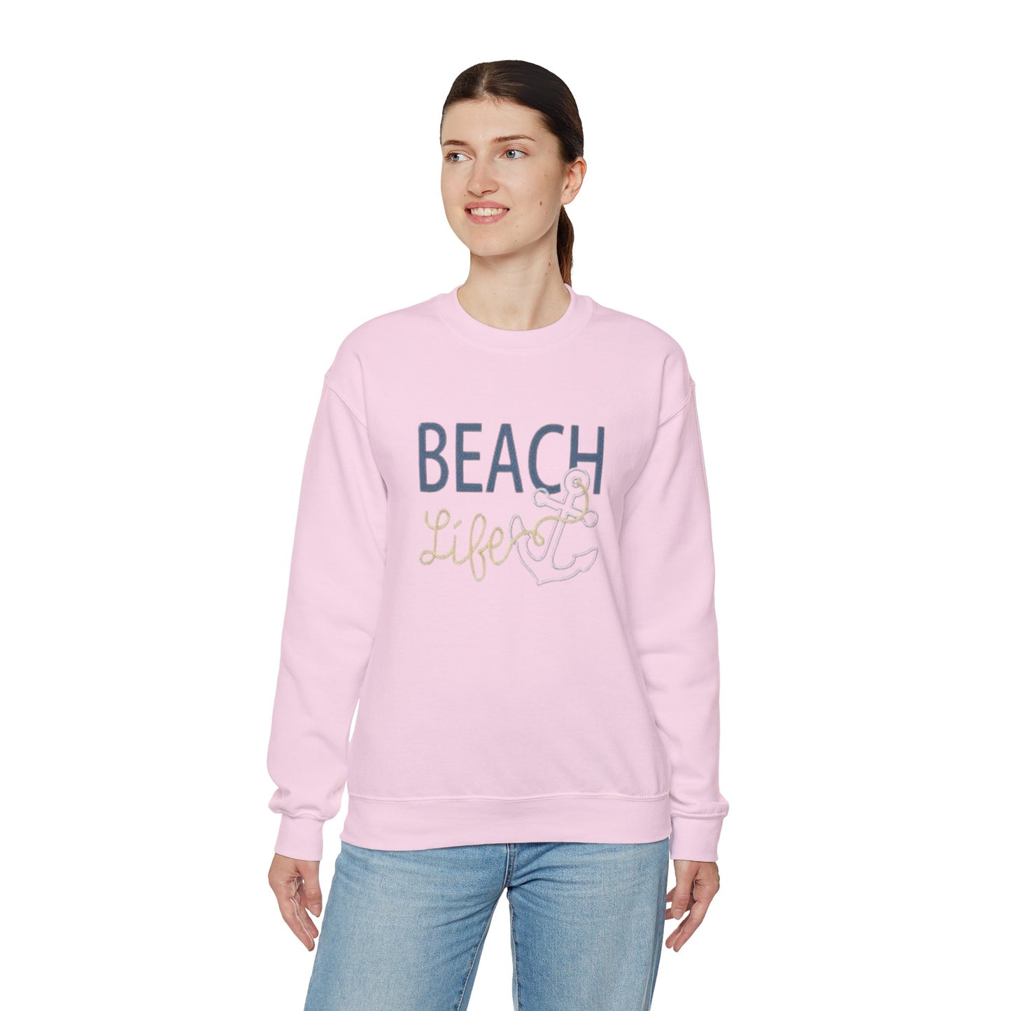 Beach Life Crewneck Sweatshirt, Nautical Sweatshirt, Boating Sweatshirt, Beach Sweatshirt, Unisex Sweatshirt