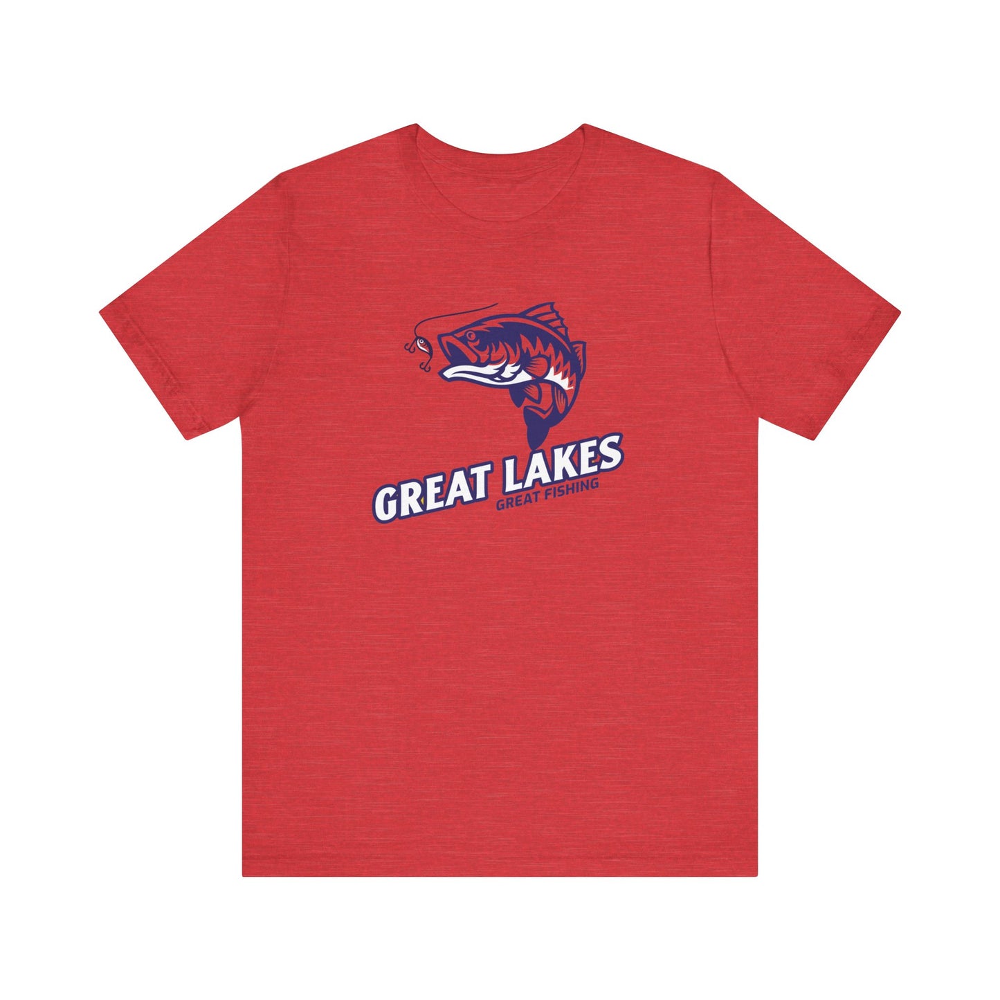 Great Lakes Fishing T-shirt, Fishing Enthusiast Shirt, Great Fishing Shirt.