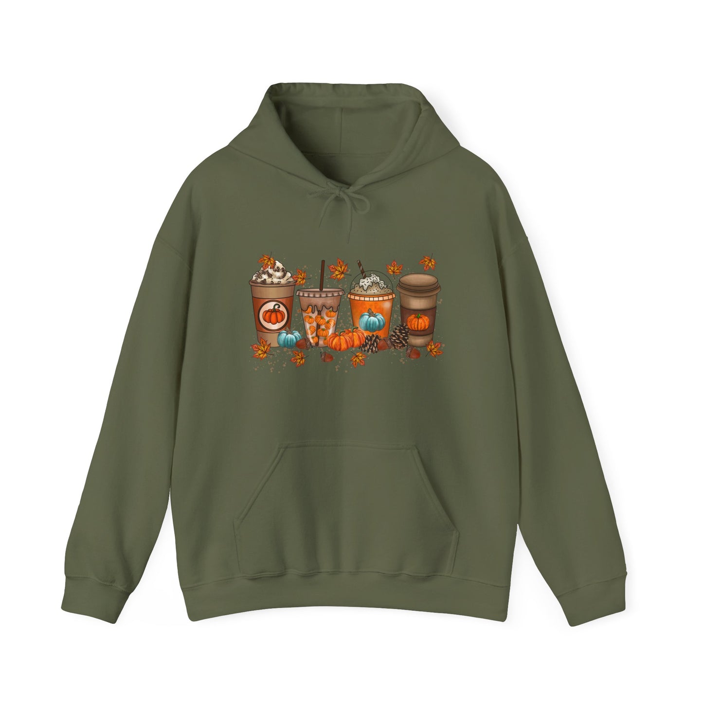 *Cozy Fall Vibes Hoodie, Autumn Sweatshirt, Pumpkin Spice Lover Gift, Unisex Hooded Sweatshirt, Seasonal Fashion, Warm Layering
