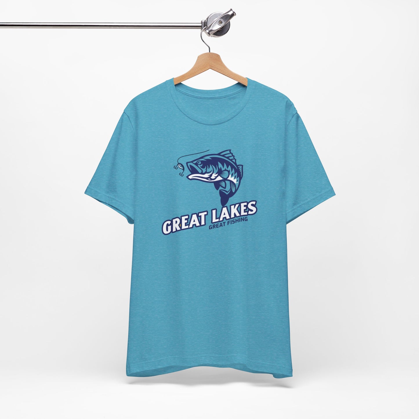 Great Lakes Fishing T-shirt, Fishing Enthusiast Shirt, Great Fishing Shirt.