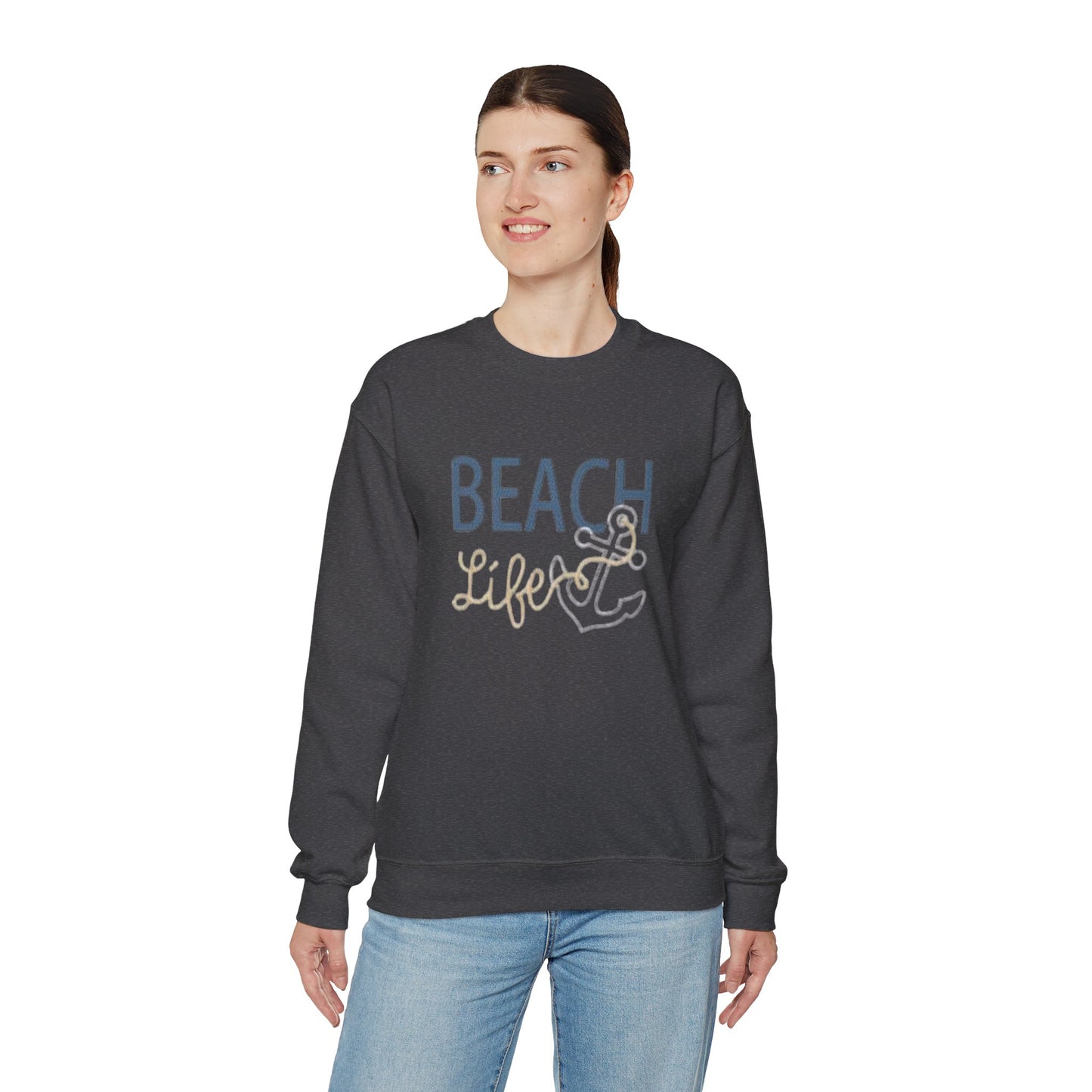 Beach Life Crewneck Sweatshirt, Nautical Sweatshirt, Boating Sweatshirt, Beach Sweatshirt, Unisex Sweatshirt