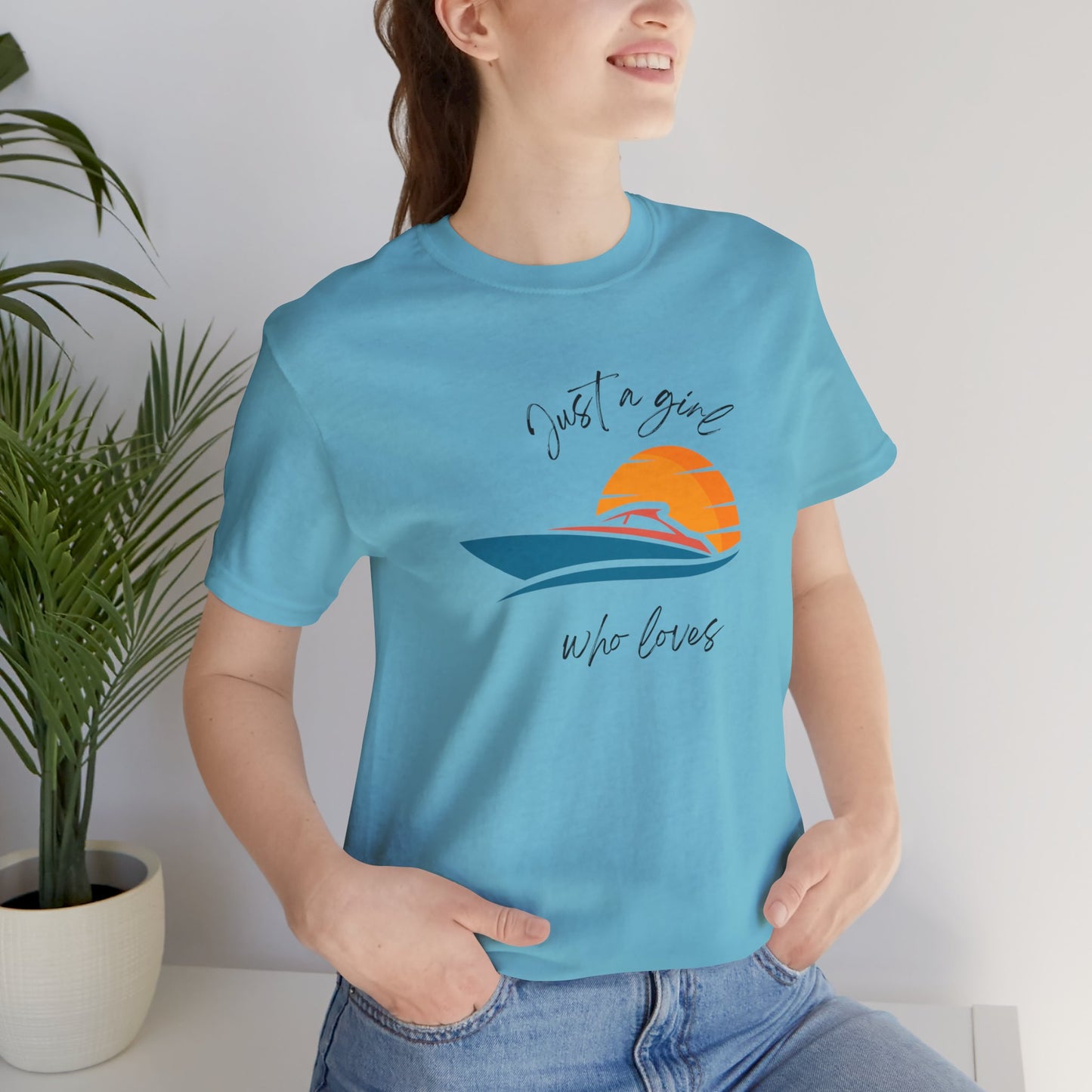 Just A Girl Who Loves Boating, Unisex T-shirt