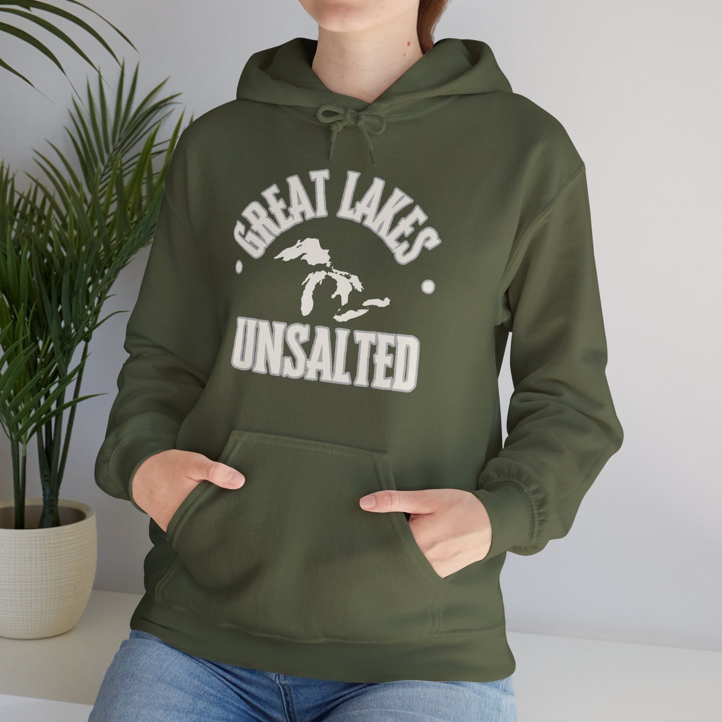 Great Lakes Unsalted Hoodie, Great Lakes Sweatshirt, Boating Hoodie, Camping Hoodie, Beach Hoodie, Gift For Anyone