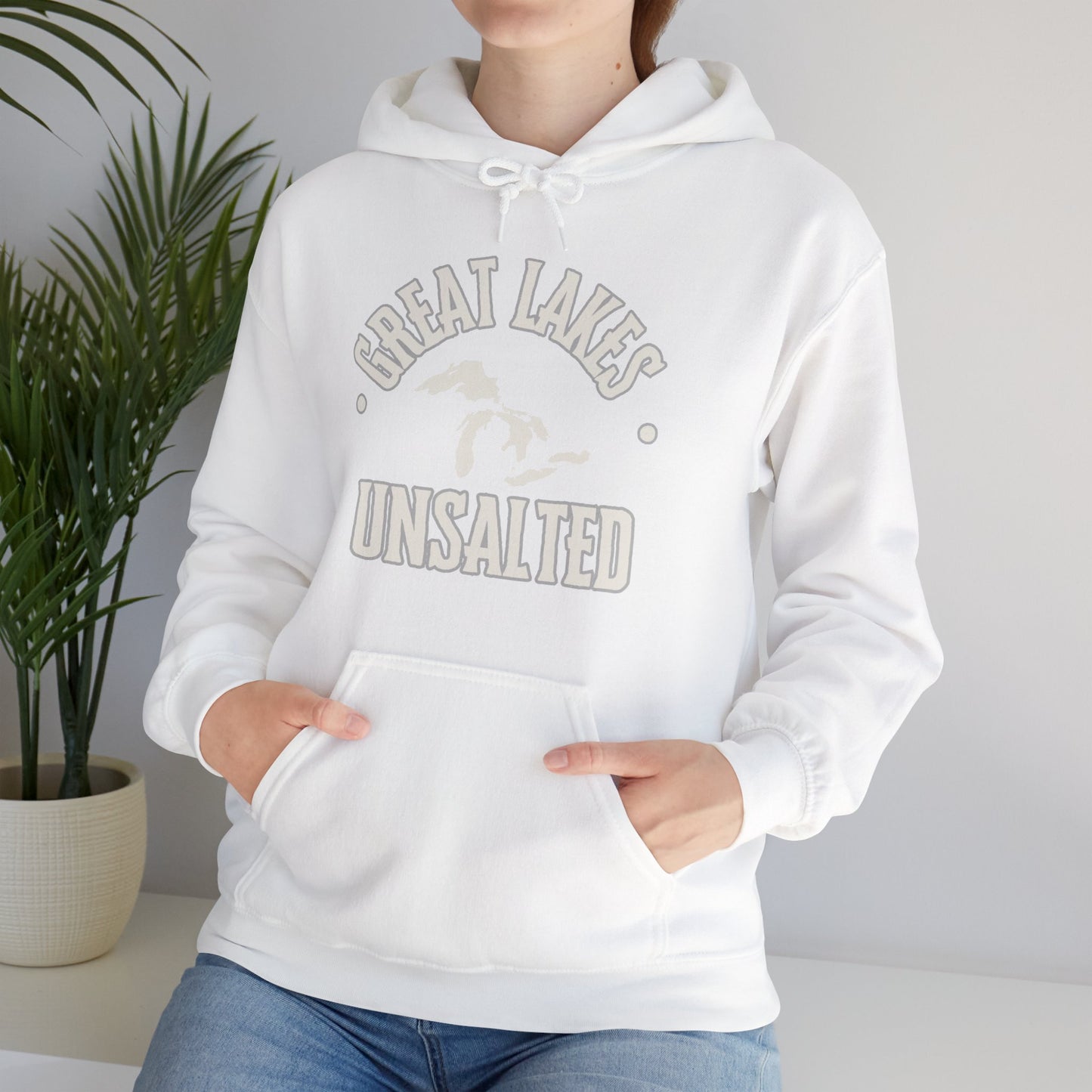Great Lakes Unsalted Hoodie, Great Lakes Sweatshirt, Boating Hoodie, Camping Hoodie, Beach Hoodie, Gift For Anyone