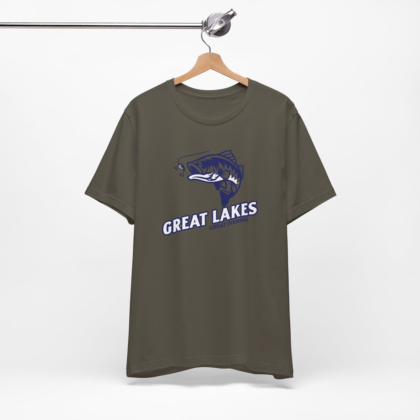 Great Lakes Fishing T-shirt, Fishing Enthusiast Shirt, Great Fishing Shirt.