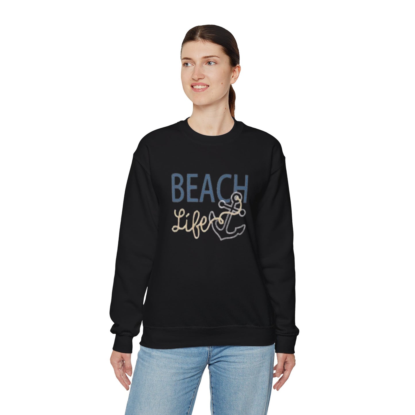 Beach Life Crewneck Sweatshirt, Nautical Sweatshirt, Boating Sweatshirt, Beach Sweatshirt, Unisex Sweatshirt