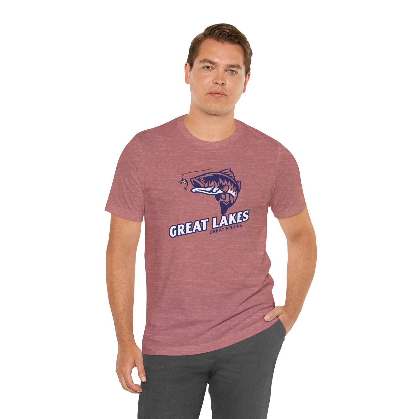 Great Lakes Fishing T-shirt, Fishing Enthusiast Shirt, Great Fishing Shirt.