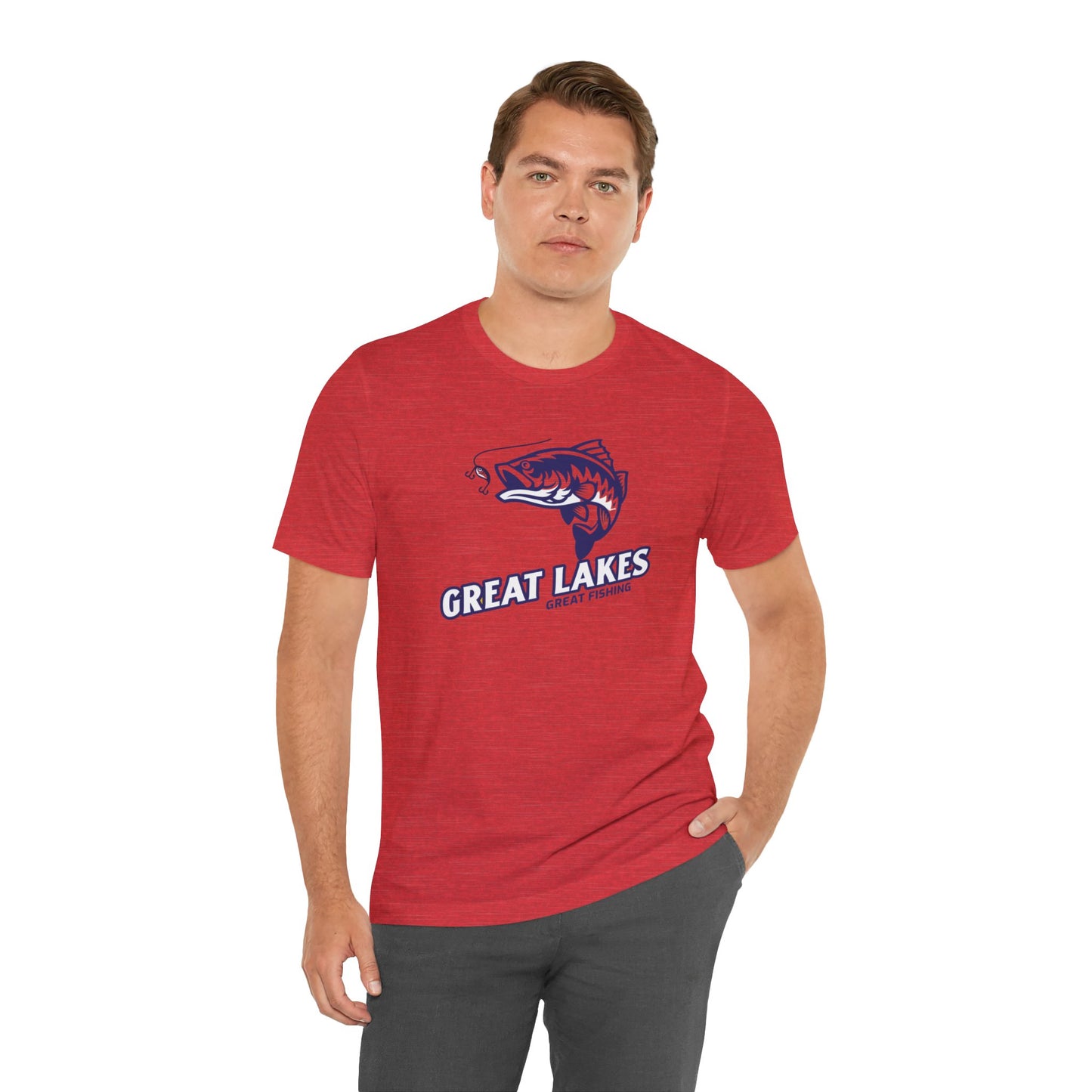 Great Lakes Fishing T-shirt, Fishing Enthusiast Shirt, Great Fishing Shirt.
