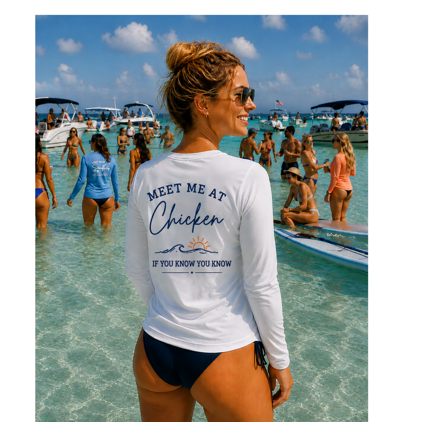Meet Me at Chicken – Port Franks Performance Long Sleeve