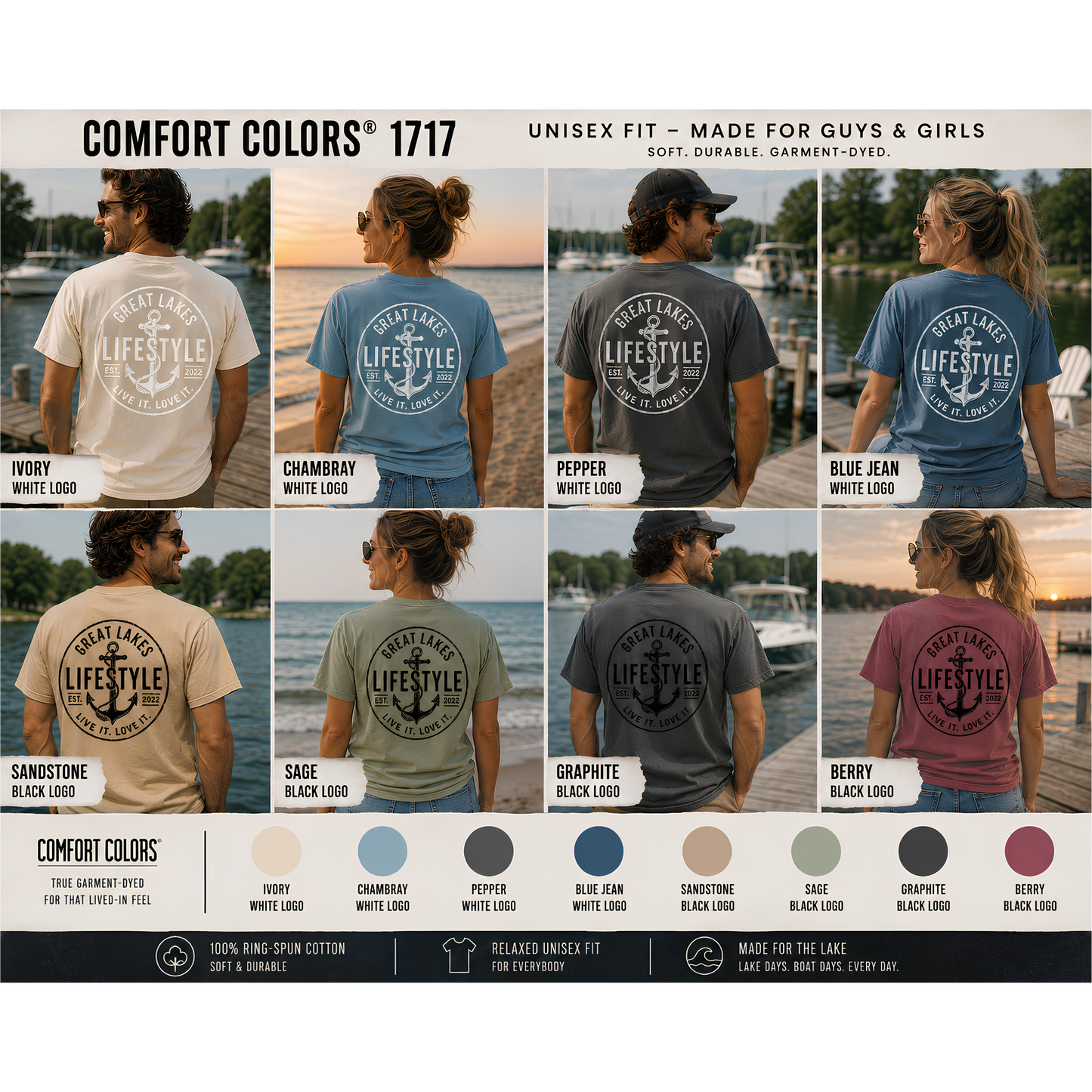 Great Lakes Lifestyle Original Logo Tee – Live It. Love It