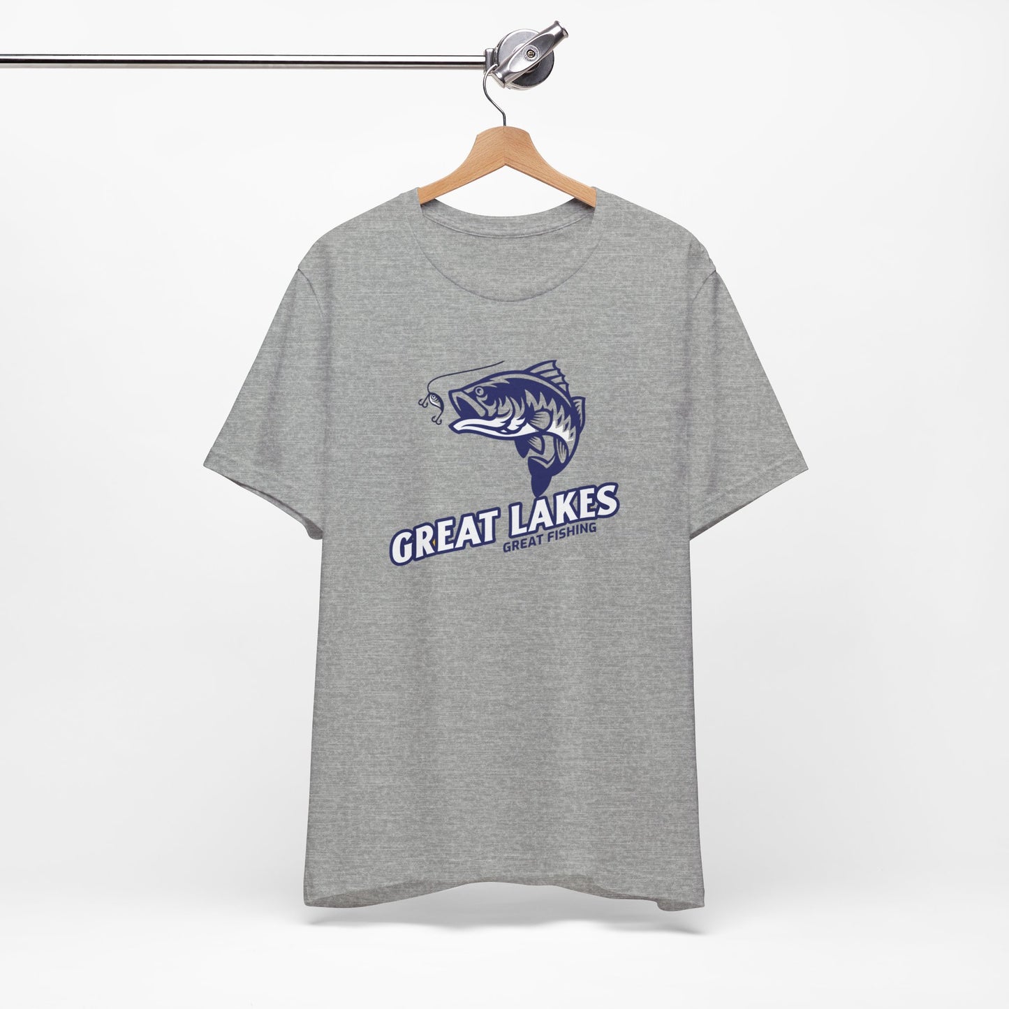 Great Lakes Fishing T-shirt, Fishing Enthusiast Shirt, Great Fishing Shirt.
