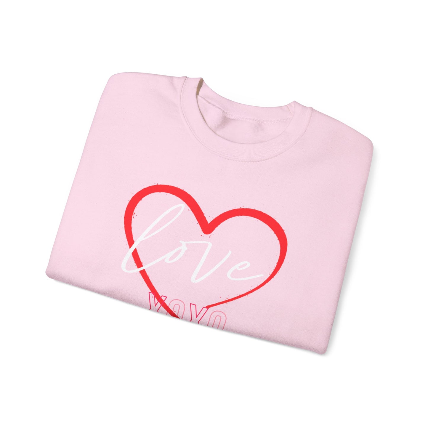 Valentine's Day Sweatshirt Cozy Love Heart Sweatshirt Love You Valentine's Day Gift