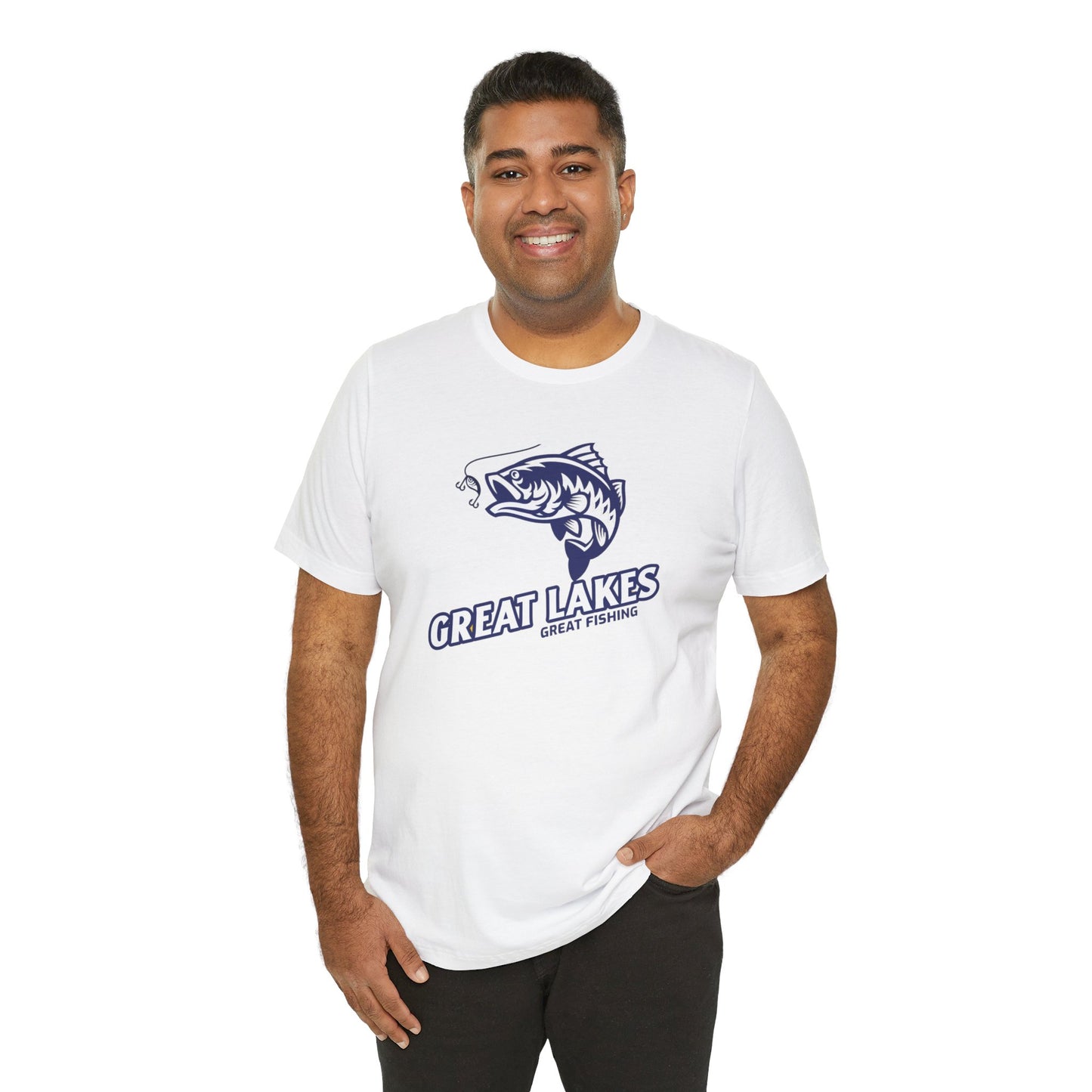 Great Lakes Fishing T-shirt, Fishing Enthusiast Shirt, Great Fishing Shirt.