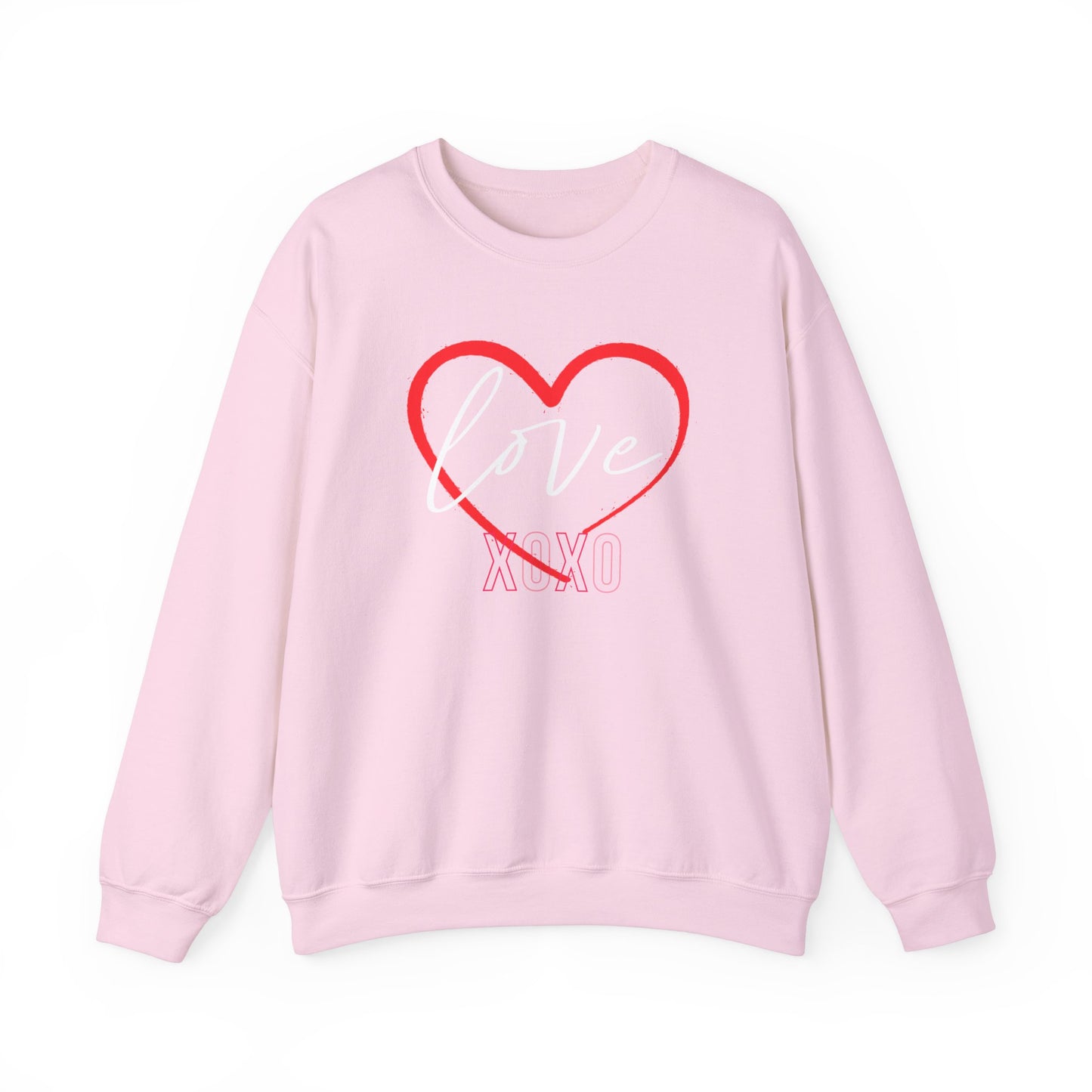 Valentine's Day Sweatshirt Cozy Love Heart Sweatshirt Love You Valentine's Day Gift