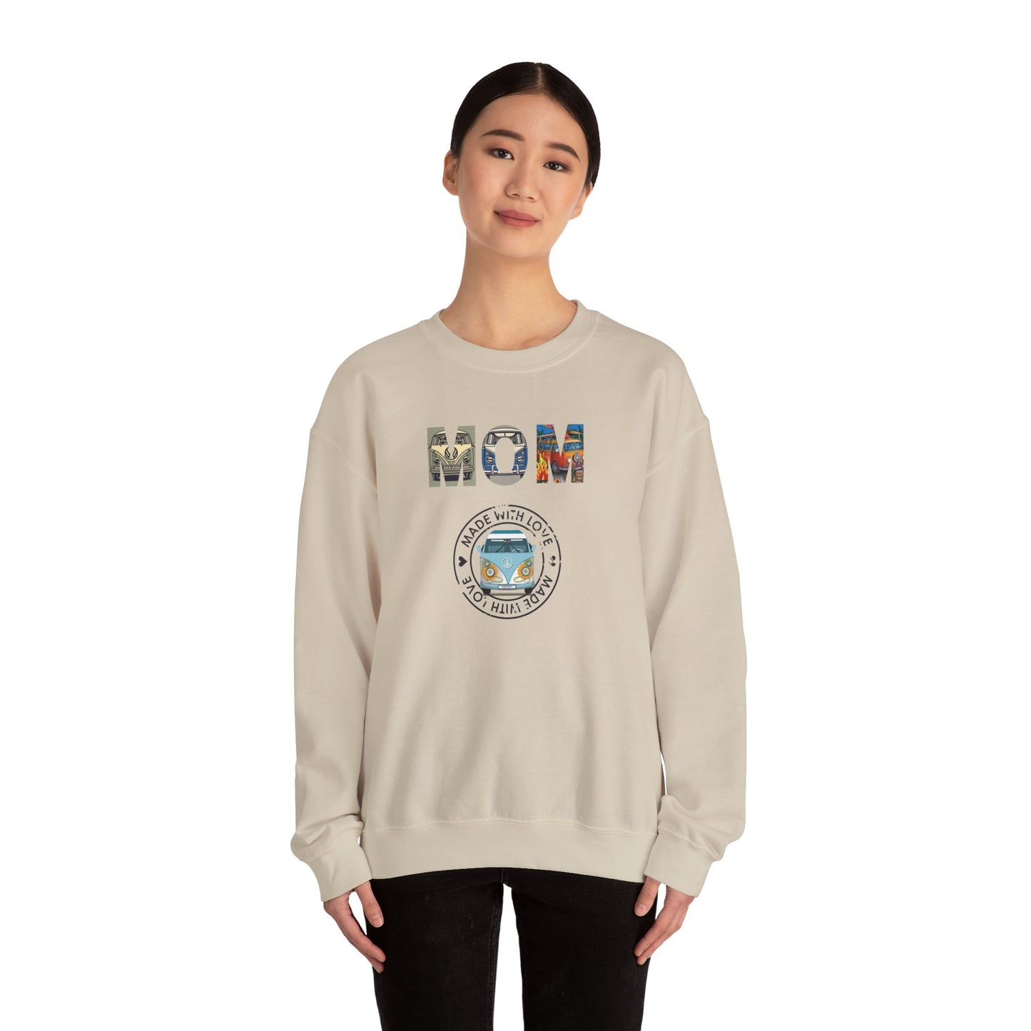 VW Bus Mom Shirt Mom Sweatshirt Love Bus Made With Love