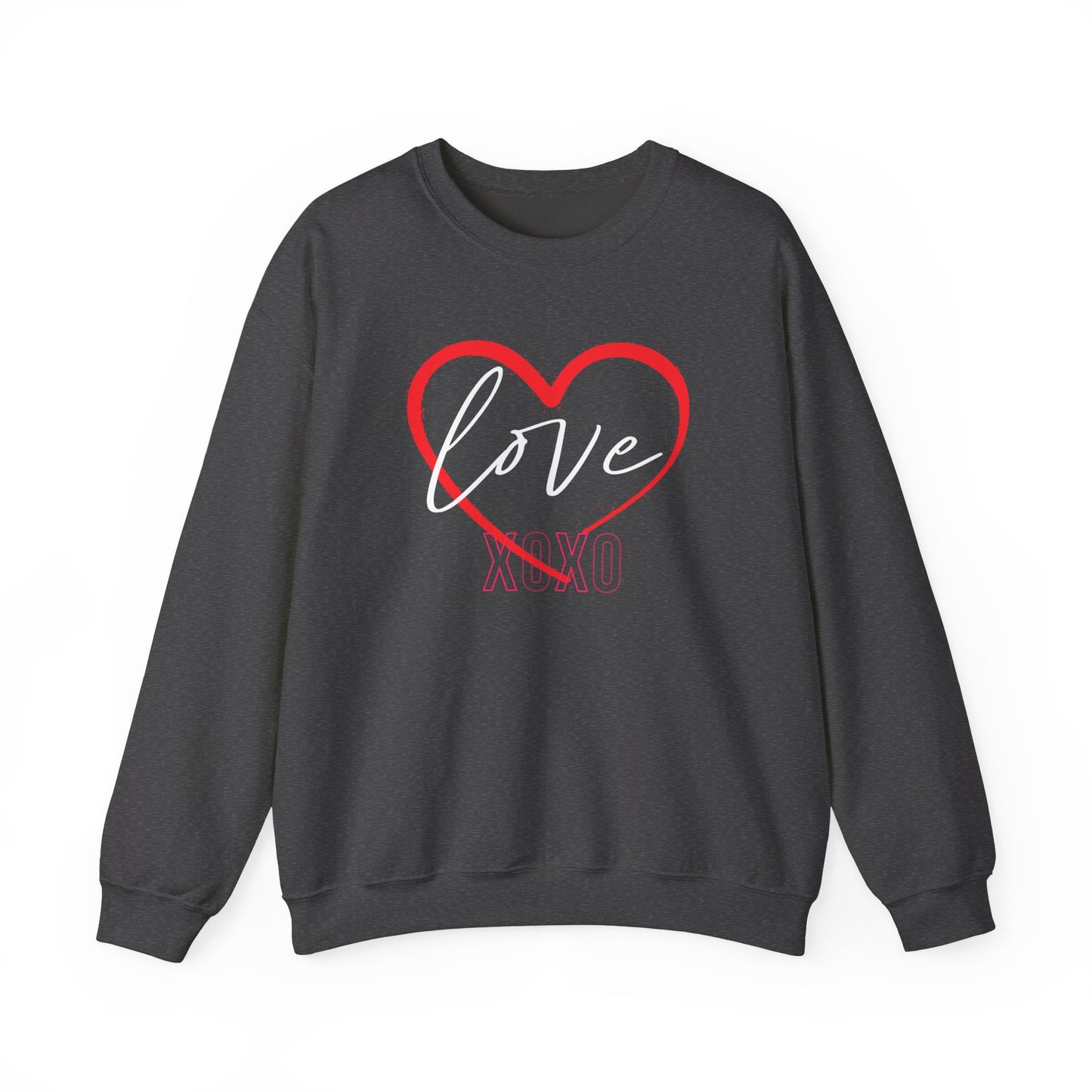 Valentine's Day Sweatshirt Cozy Love Heart Sweatshirt Love You Valentine's Day Gift