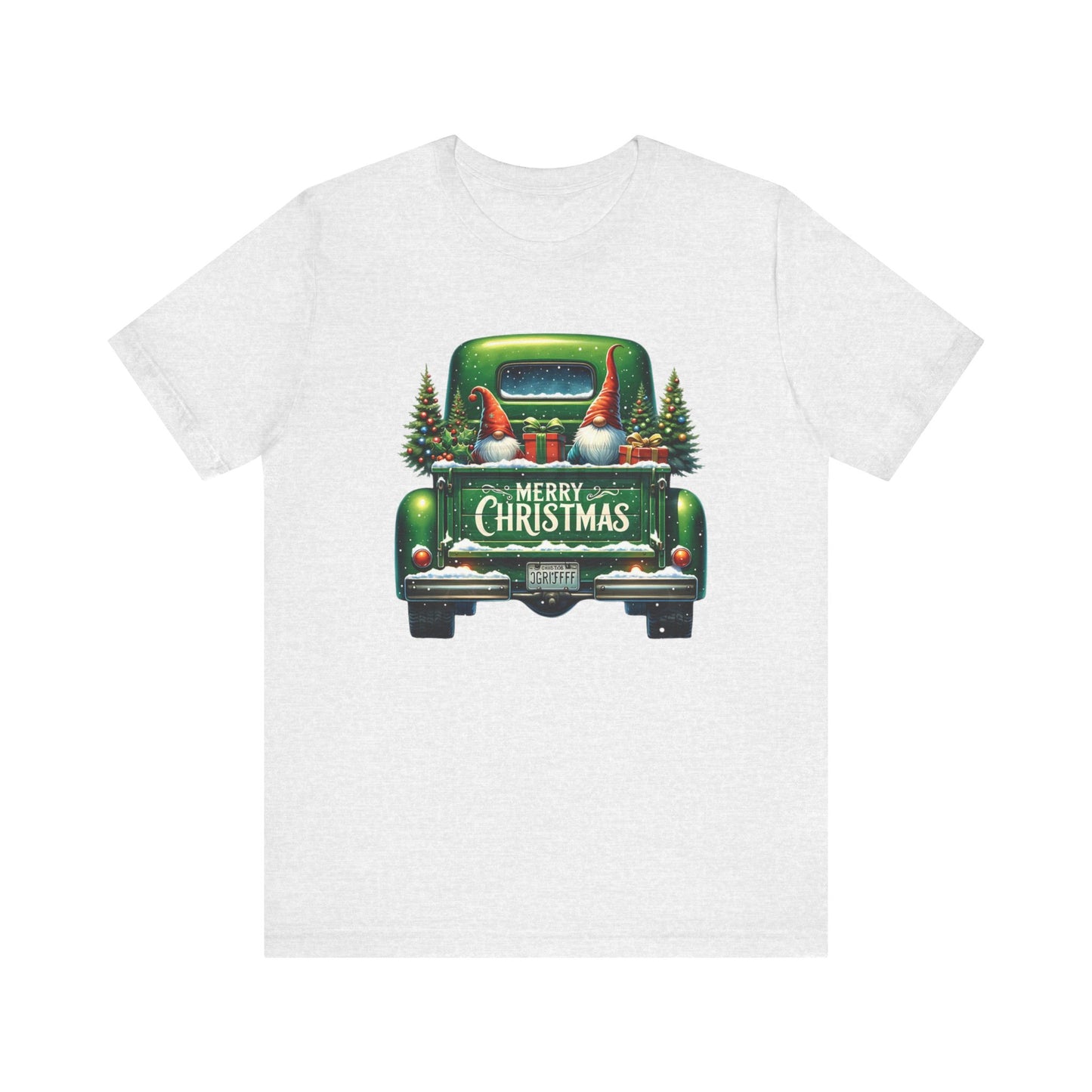 Christmas T-shirt, Vintage truck with knomes