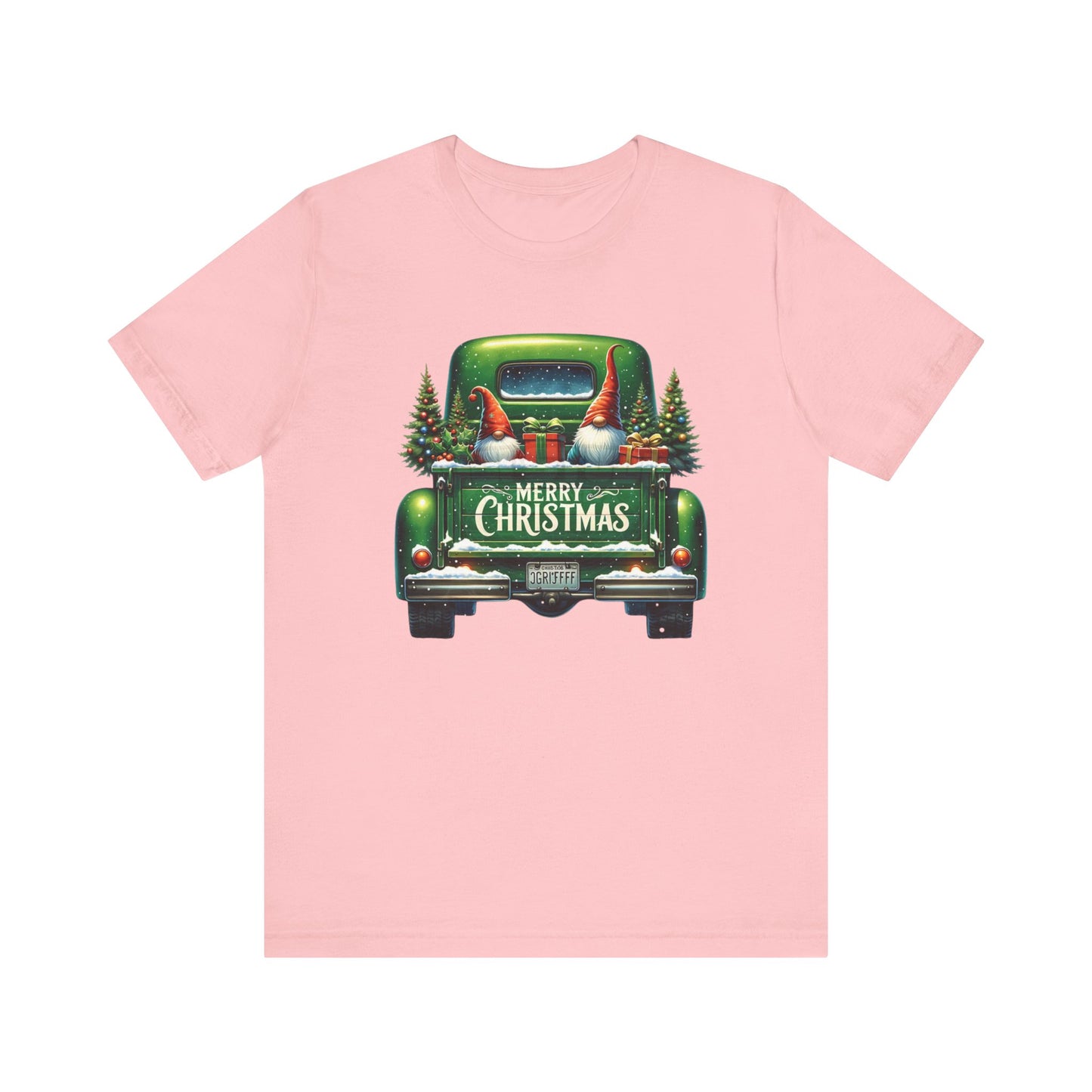 Christmas T-shirt, Vintage truck with knomes