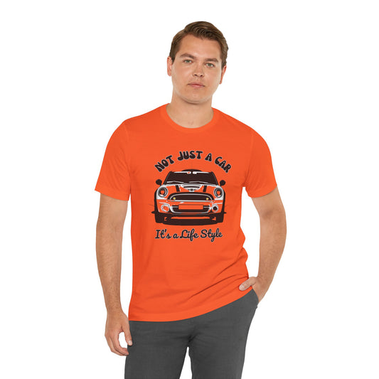 Mini Cooper T-shirt, Mini Cooper Tee, Not Just A Car It's A Lifestyle, Retro Mini Cooper Shirt