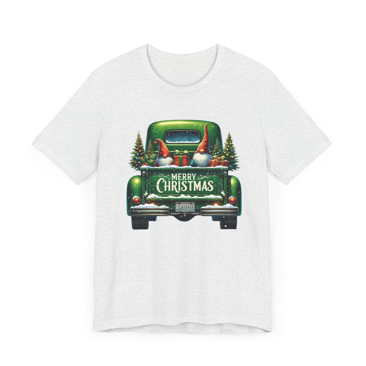 Christmas T-shirt, Vintage truck with knomes